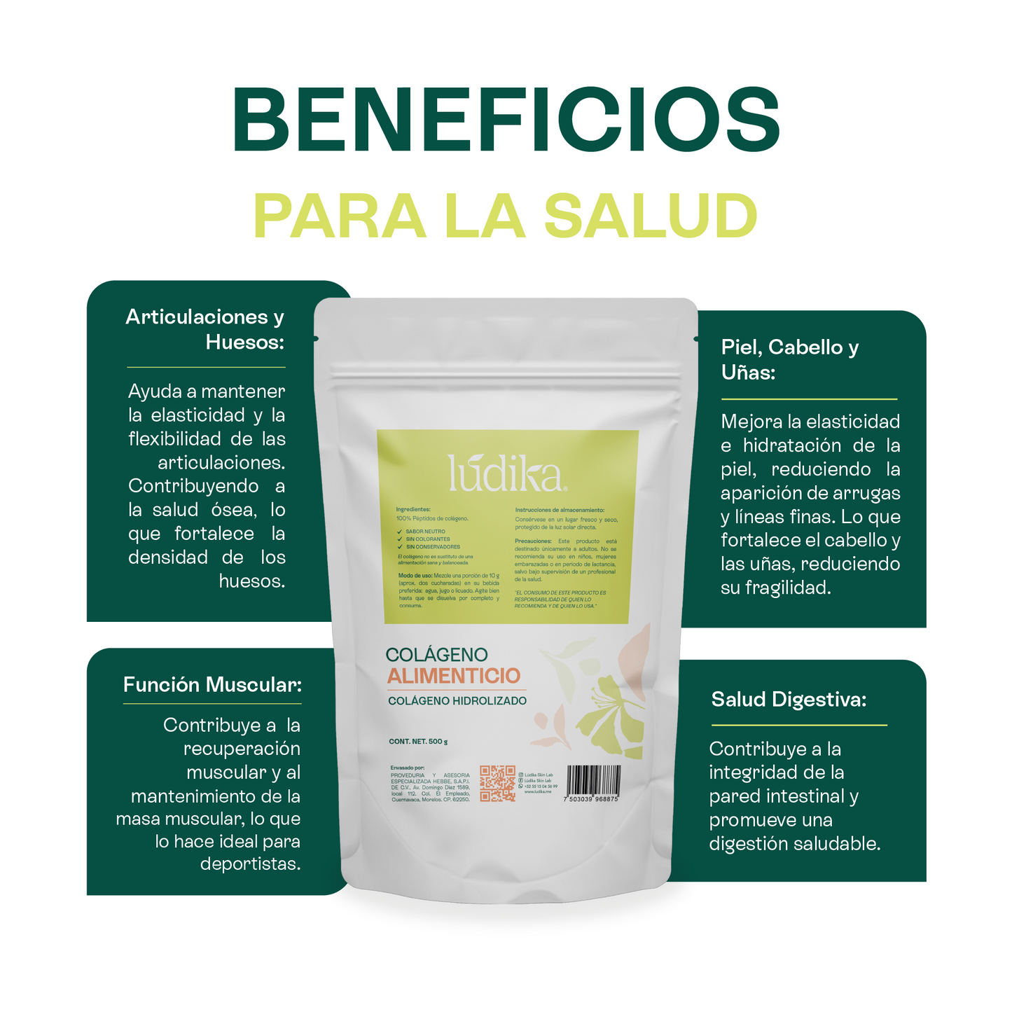 Colágeno Hidrolizado Alimenticio | Un Impulso Diario para la Salud de tu Piel, Huesos y Articulaciones