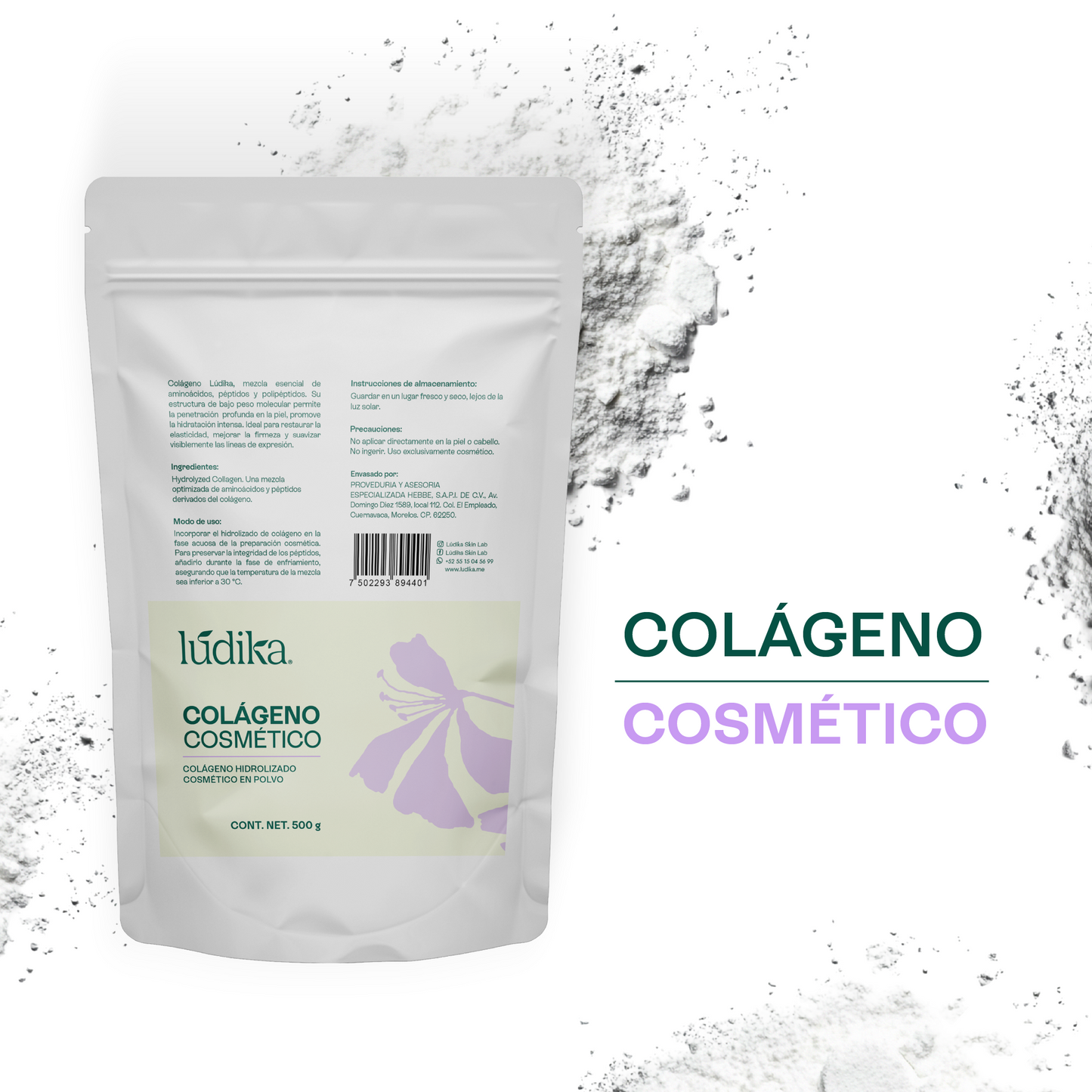Biopéptidos de Colágeno | Activo Antiedad | Reafirmante, Hidratante y Antiflacidez
