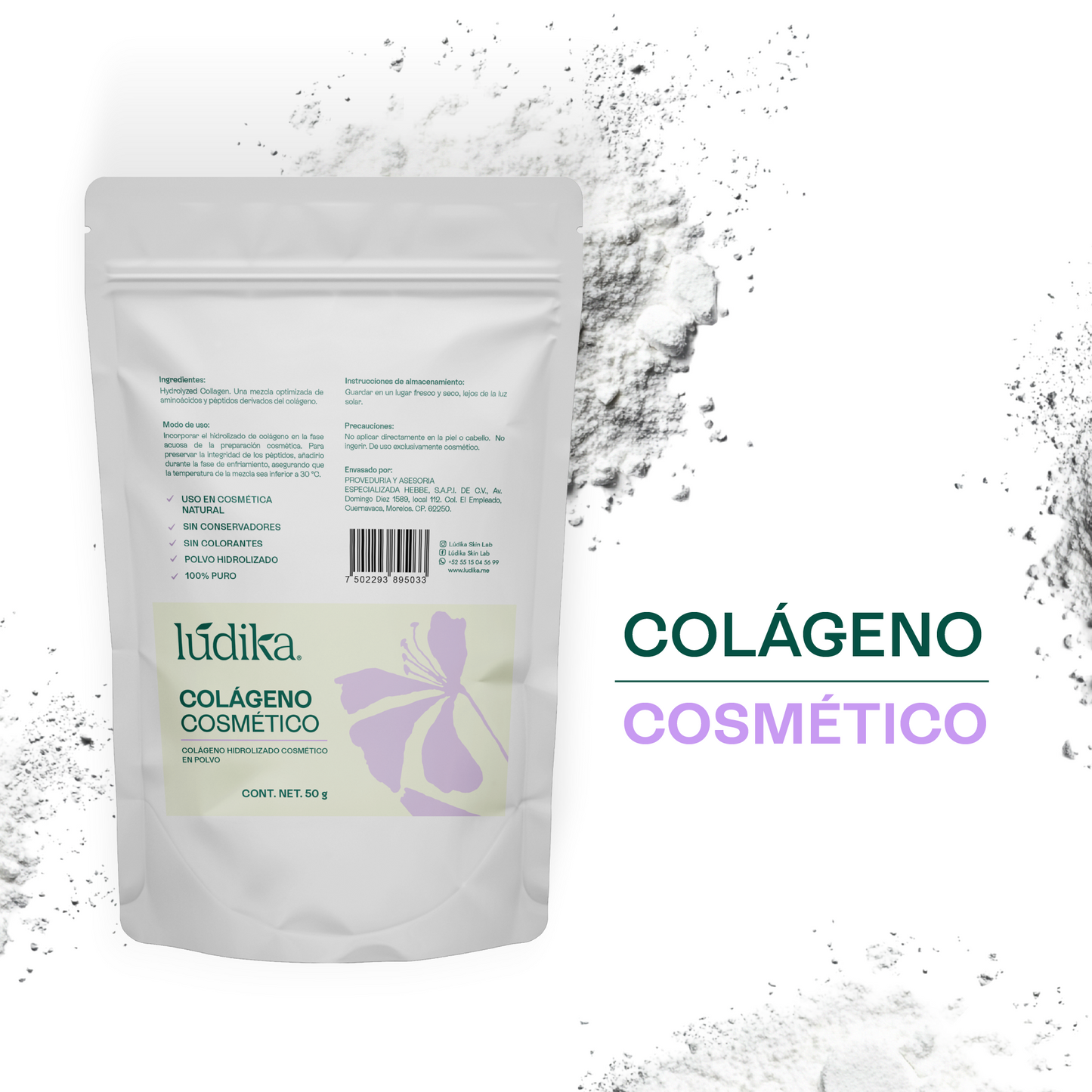 Biopéptidos de Colágeno | Activo Antiedad | Reafirmante, Hidratante y Antiflacidez
