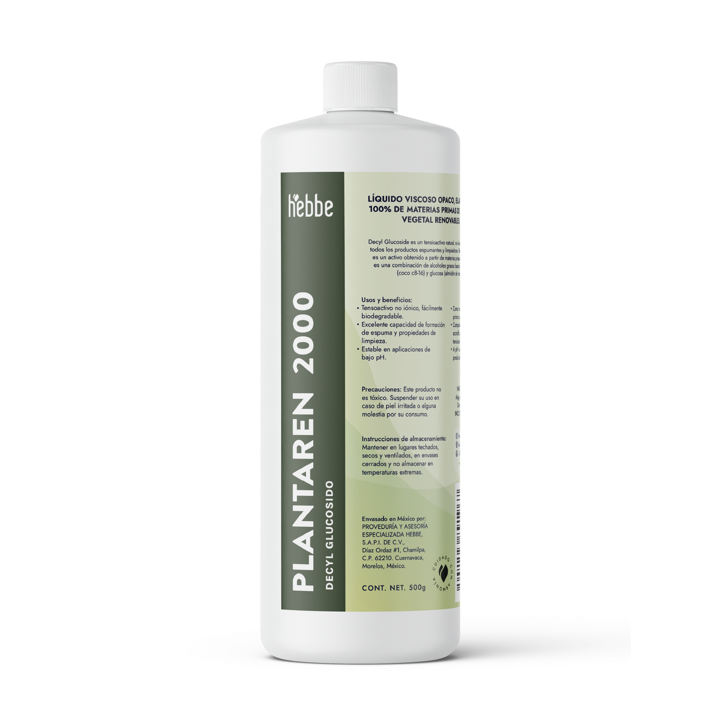 Decil Glucósido (Plantacare 2000) | Tensioactivo de Cosmética Pediátrica | Limpieza Ultra-Delicada y Biodegradable