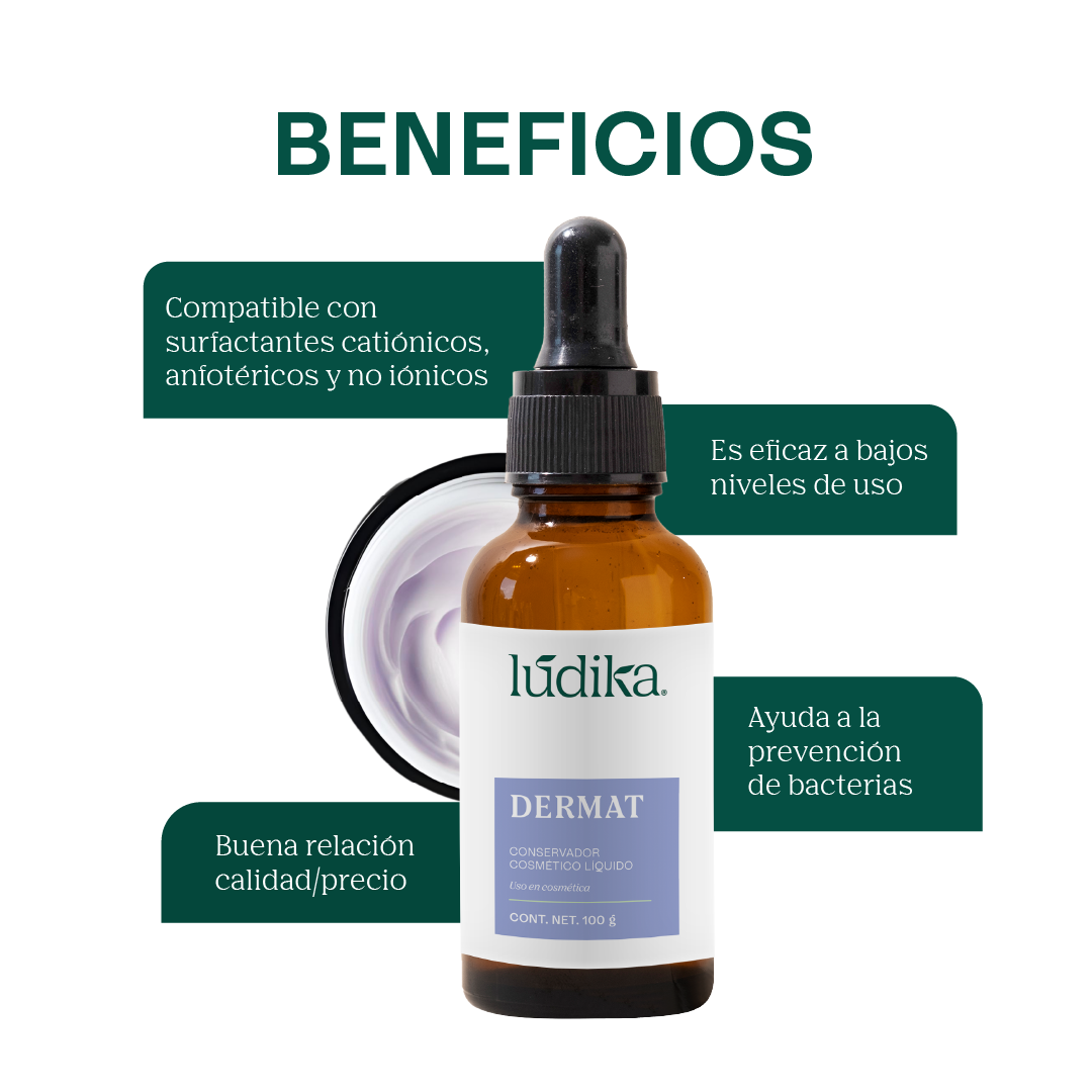 Dermat | Conservador Líquido de Amplio Espectro y Baja Sensibilización para Cosméticos