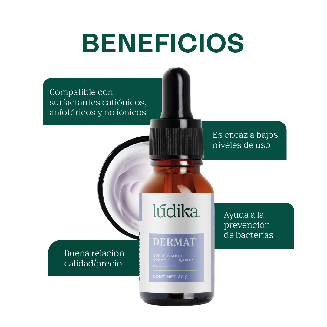 Dermat | Conservador Líquido de Amplio Espectro y Baja Sensibilización para Cosméticos
