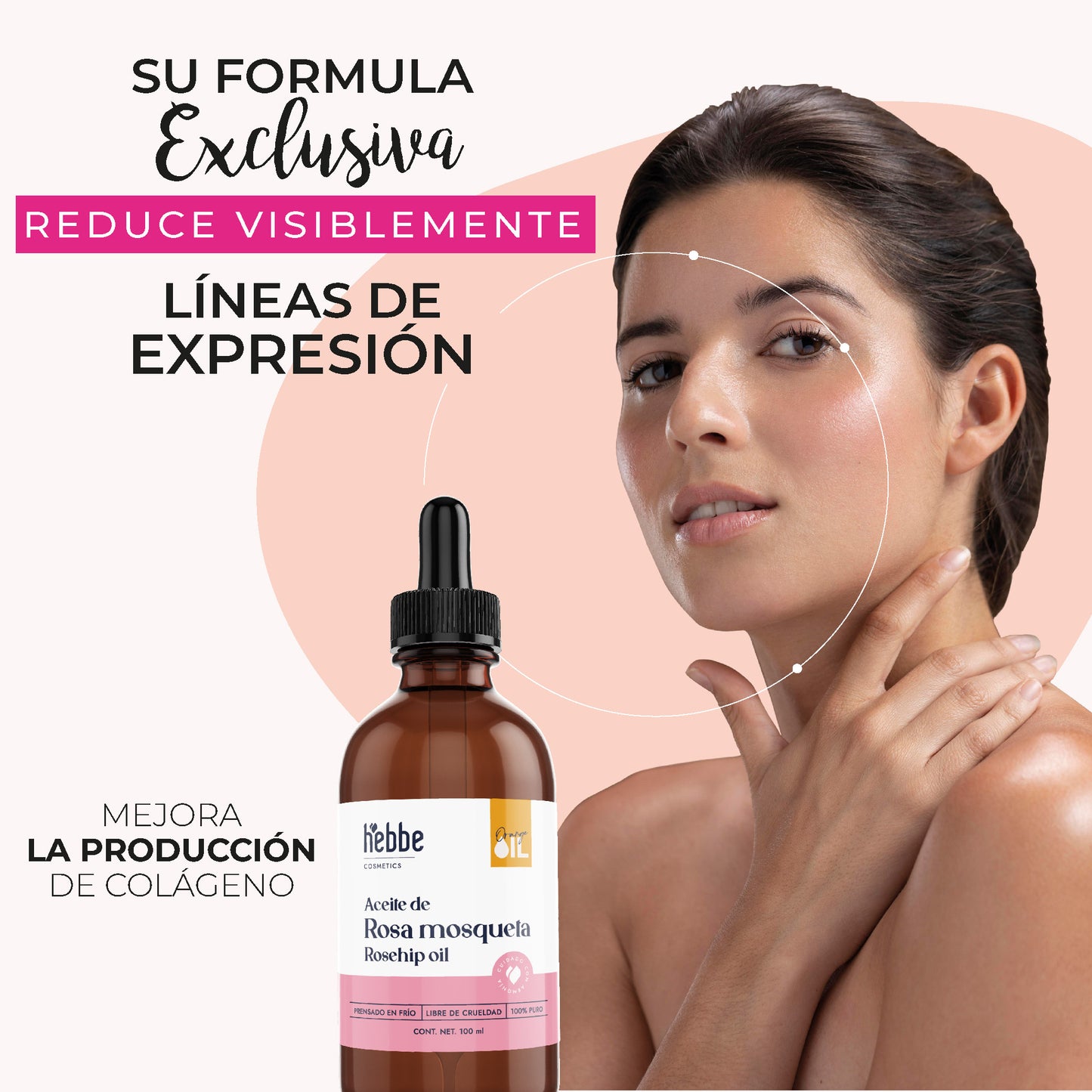 Aceite de Rosa Mosqueta Virgen | Facial y corporal | Regenerador, AntiEdad, AntiEstrias y Potente Hidratante en zona de contorno de ojos