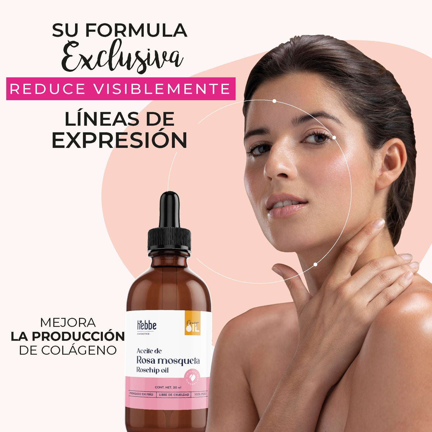Aceite de Rosa Mosqueta Virgen | Facial y corporal | Regenerador, AntiEdad, AntiEstrias y Potente Hidratante en zona de contorno de ojos