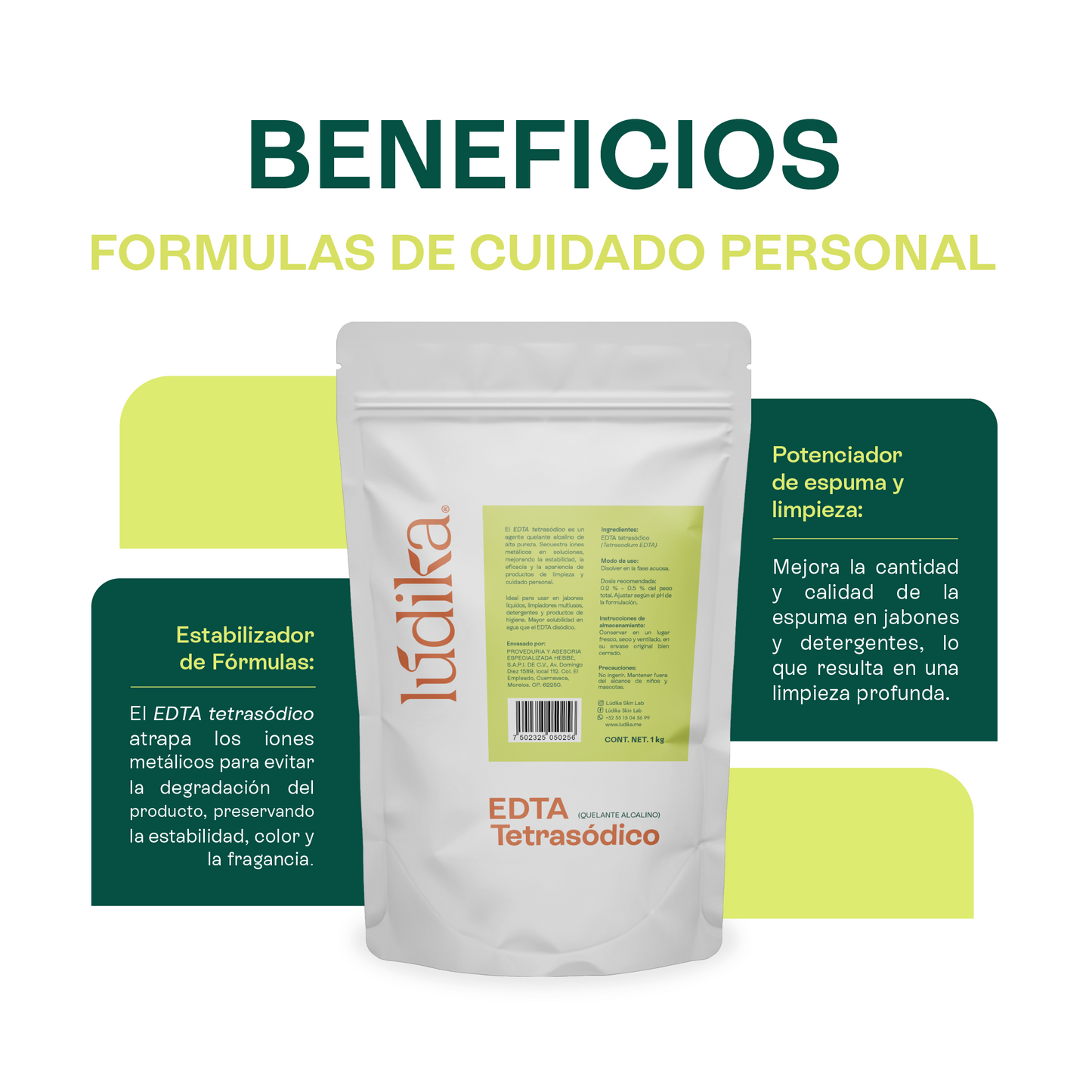 EDTA Tetrasódico | Uso en productos de limpieza |Estabilizador y Potenciador en Jabones y Limpiadores
