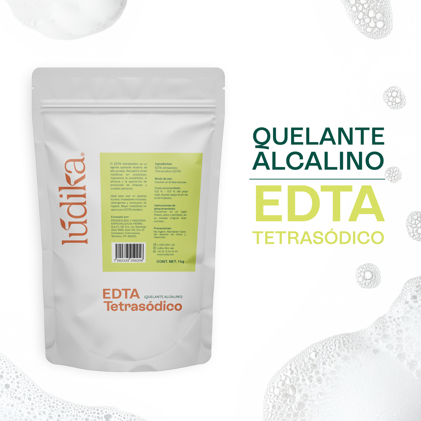 EDTA Tetrasódico | Uso en productos de limpieza |Estabilizador y Potenciador en Jabones y Limpiadores