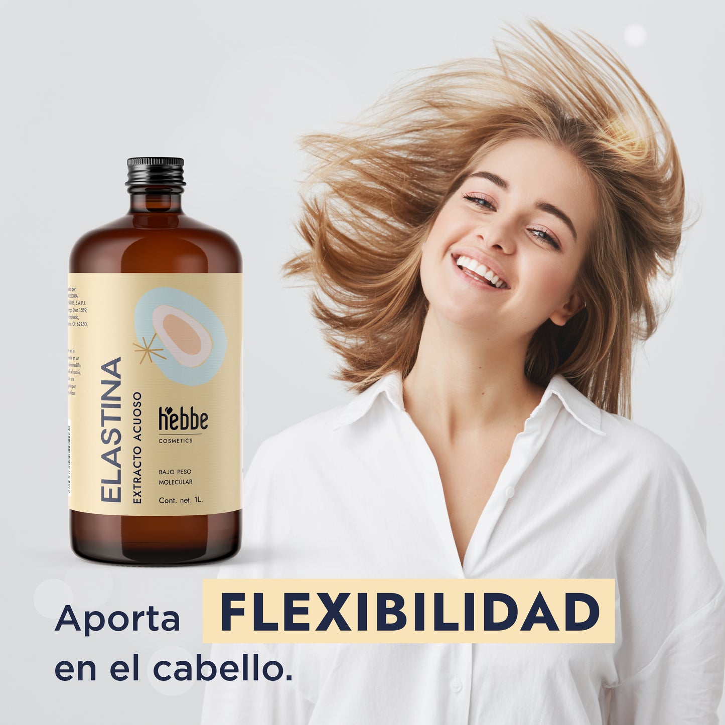 Proteína Hidrolizada de Elastina | Facial, Corporal y Capilar | Activo Reafirmante, Tensor y Promotor de Elasticidad
