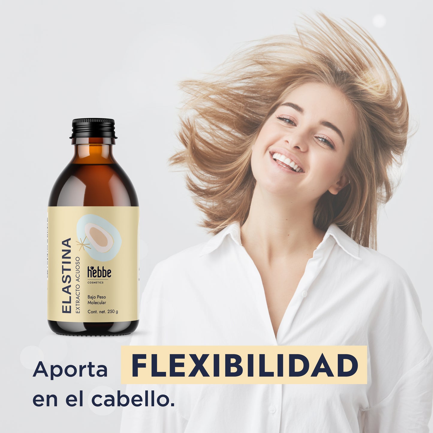 Proteína Hidrolizada de Elastina | Facial, Corporal y Capilar | Activo Reafirmante, Tensor y Promotor de Elasticidad