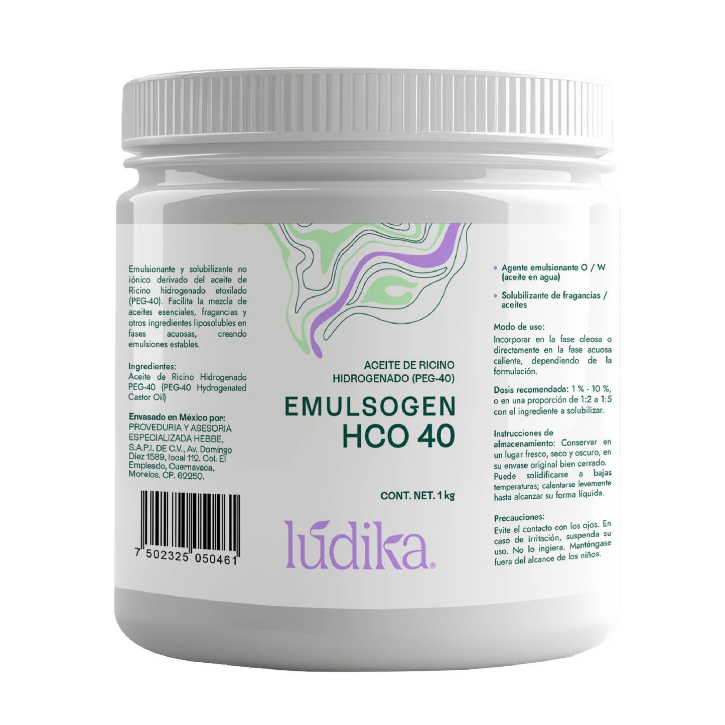 Emulsogen HCO 040 Aceite de ricino Hidrogenado | Solubilizante Vegetal para Fragancias y Emulsionante Versátil