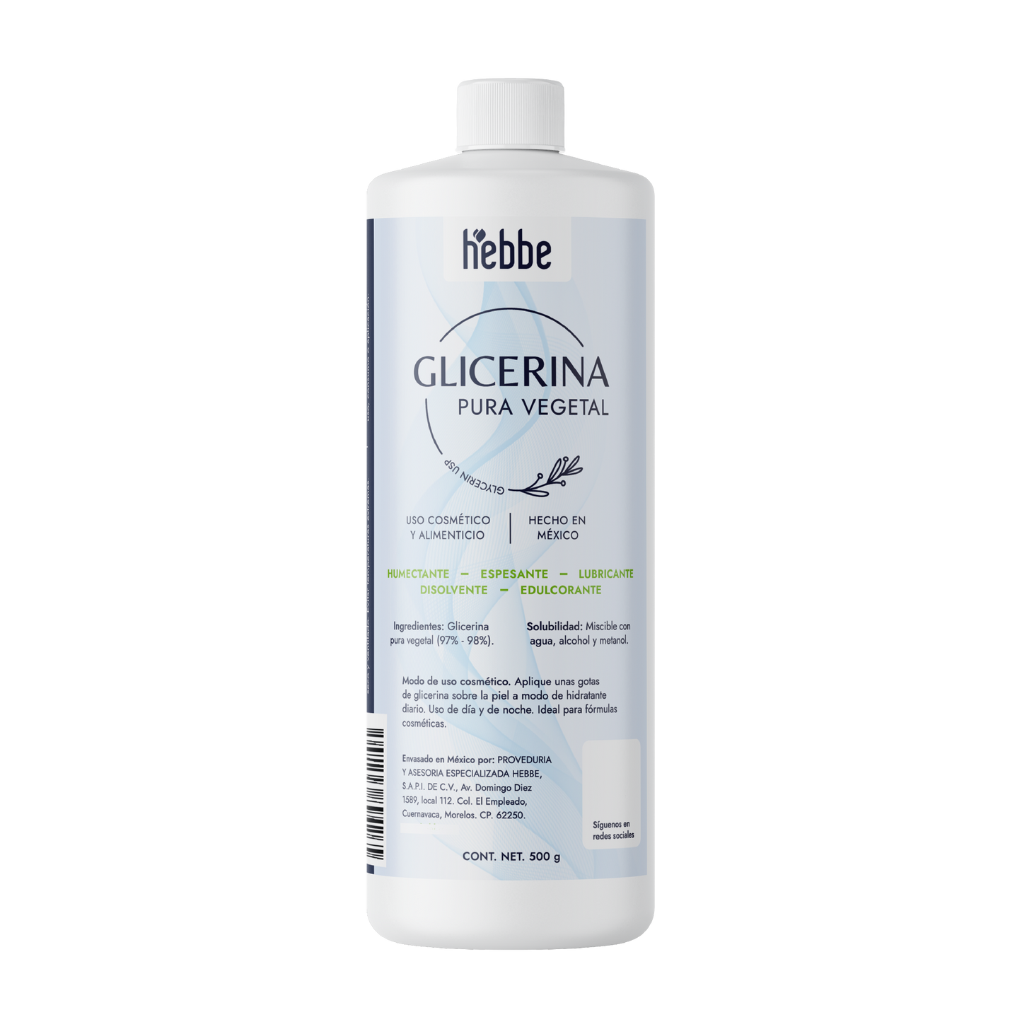 Glicerina Vegetal | Facial, Corporal y Capilar | El Imán de Agua para Piel y Cabello