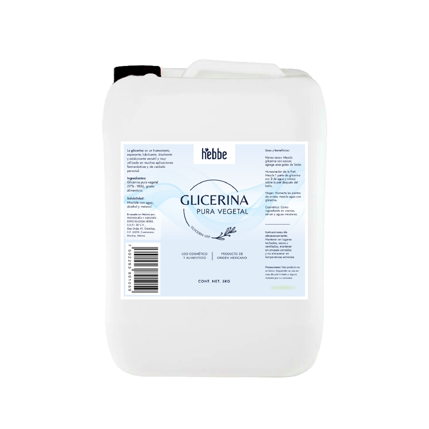 Glicerina Vegetal | Facial, Corporal y Capilar | El Imán de Agua para Piel y Cabello