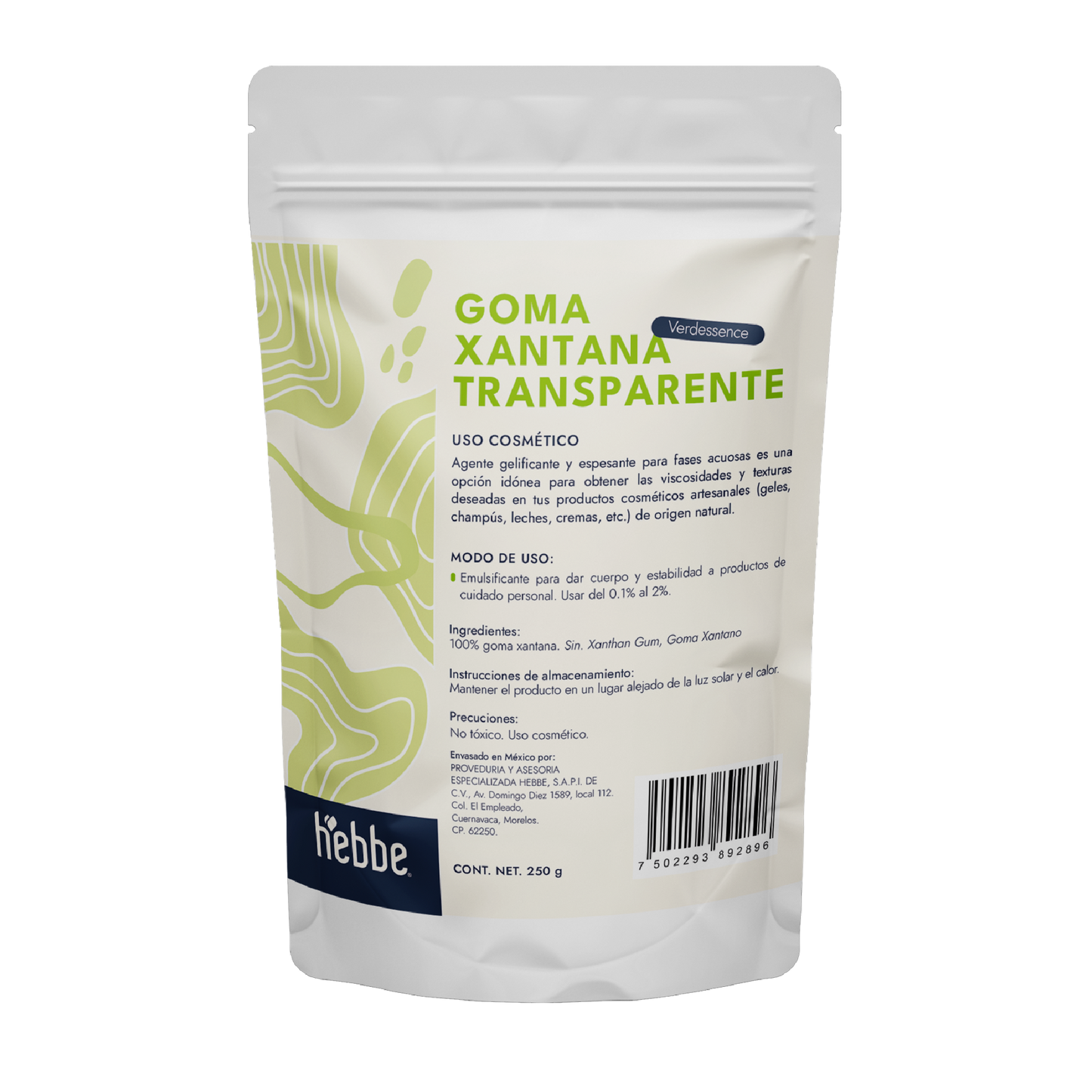 Goma Xantana Transparente | Facial, Corporal y Capilar | Espesante y Estabilizador Clean Beauty