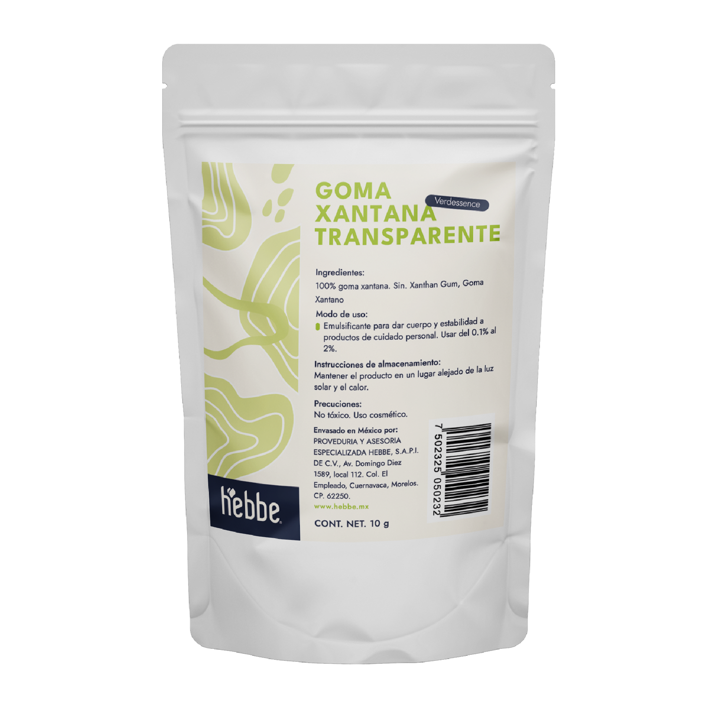 Goma Xantana Transparente | Facial, Corporal y Capilar | Espesante y Estabilizador Clean Beauty