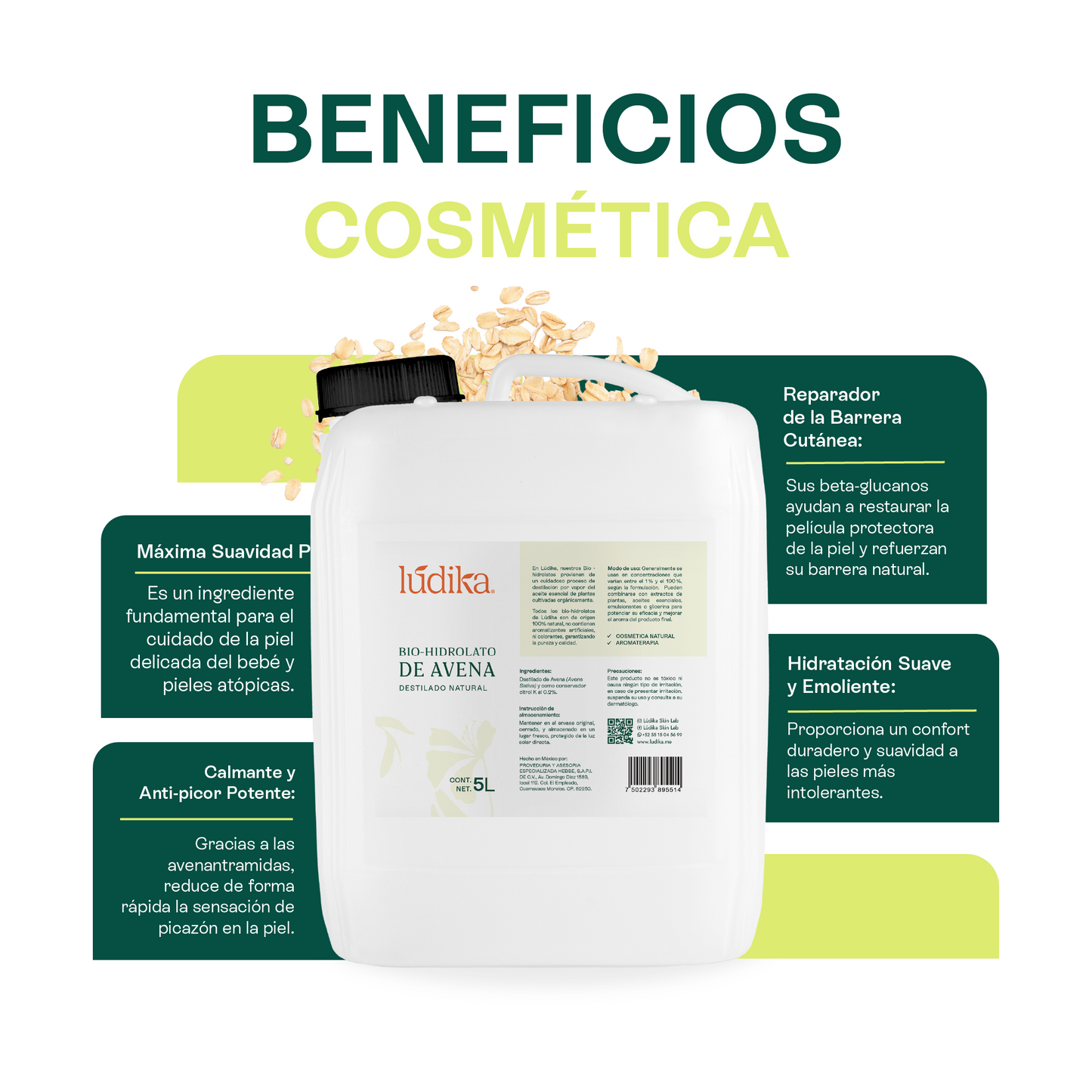 Hidrolato de Avena | Facial y Corporal | Calmante, Anti-picor y Reparador