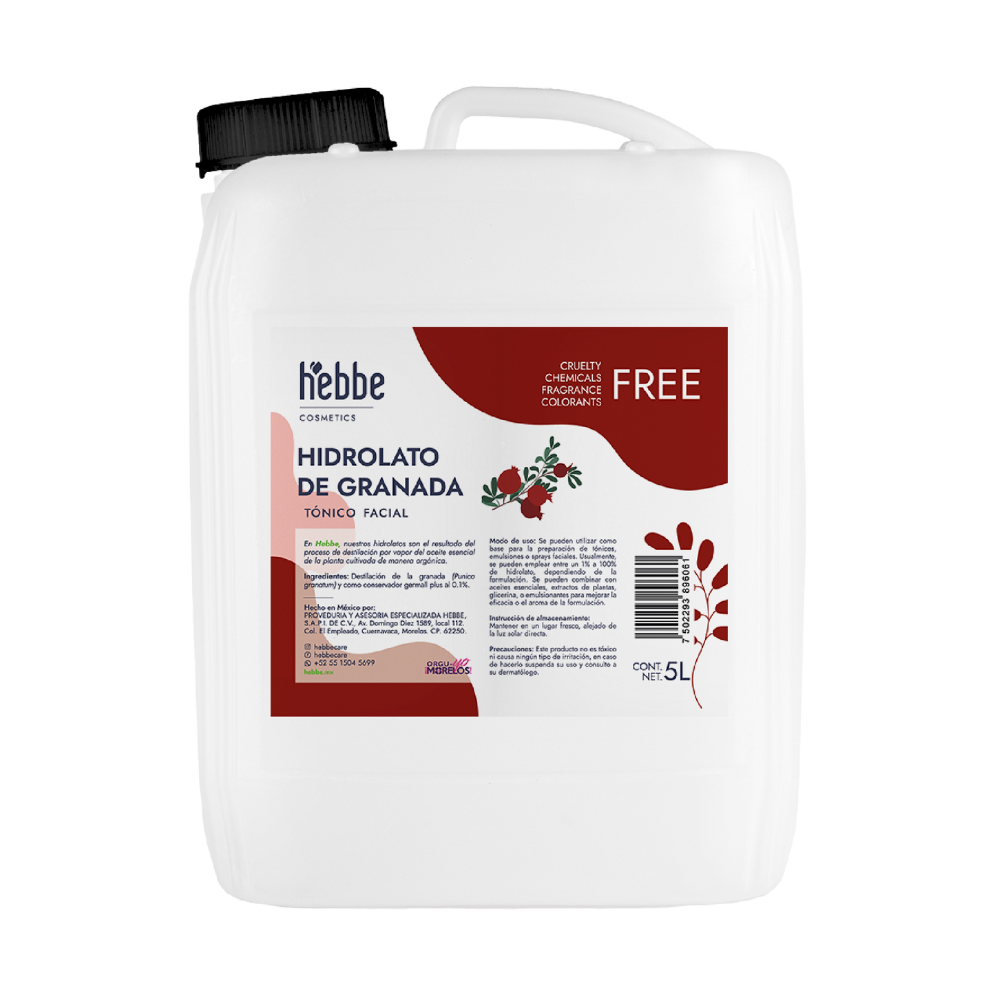 Hidrolato de Granada | Facial y Corporal | Antioxidante, Protector y Tonificante