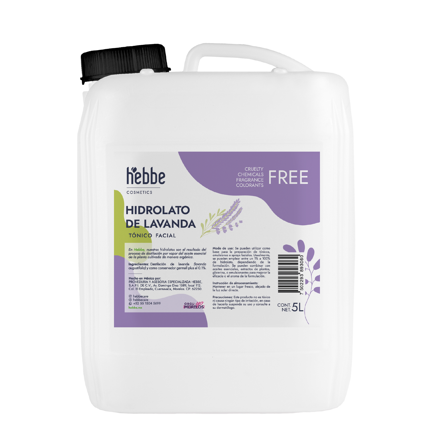 Hidrolato de Lavanda | Facial y Corporal | Calmante, Equilibrante y Regenerador