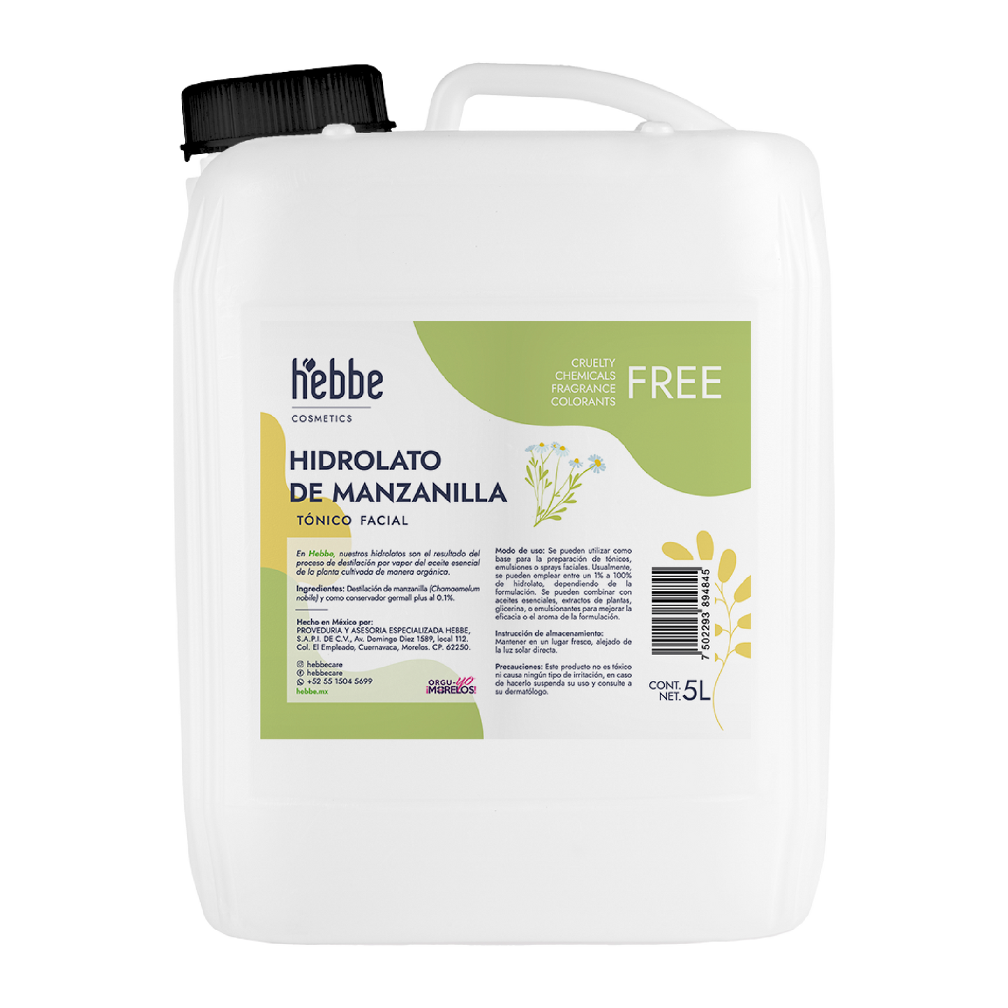 Hidrolato de Manzanilla | Facial y Corporal | Calmante, Descongestivo y Reparador