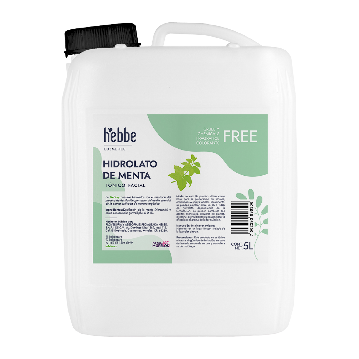 Hidrolato de Menta | Facial y Corporal | Refrescante, Astringente y Purificante