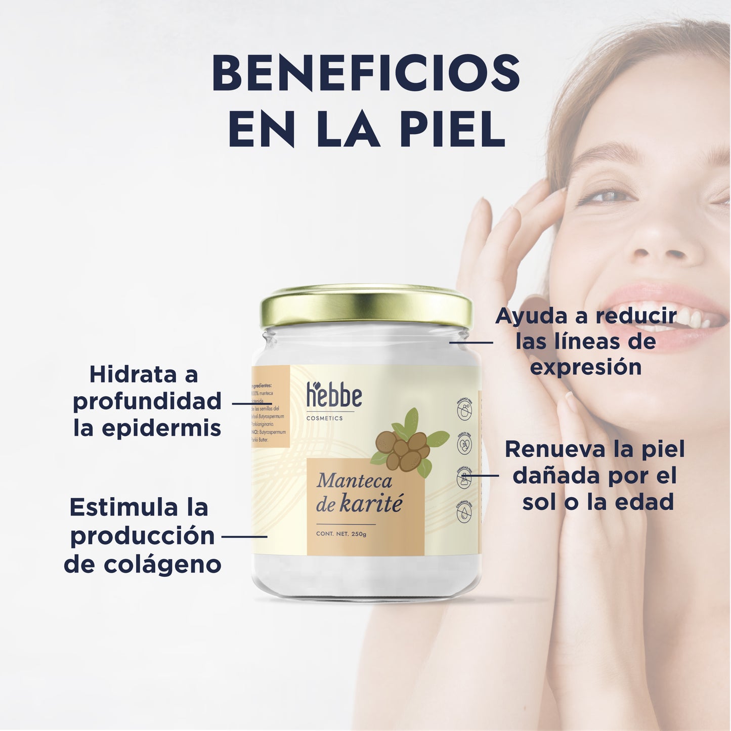 Manteca de Karité | Cuerpo, Rostro y Cabello | Emoliente, Reparadora y Protectora
