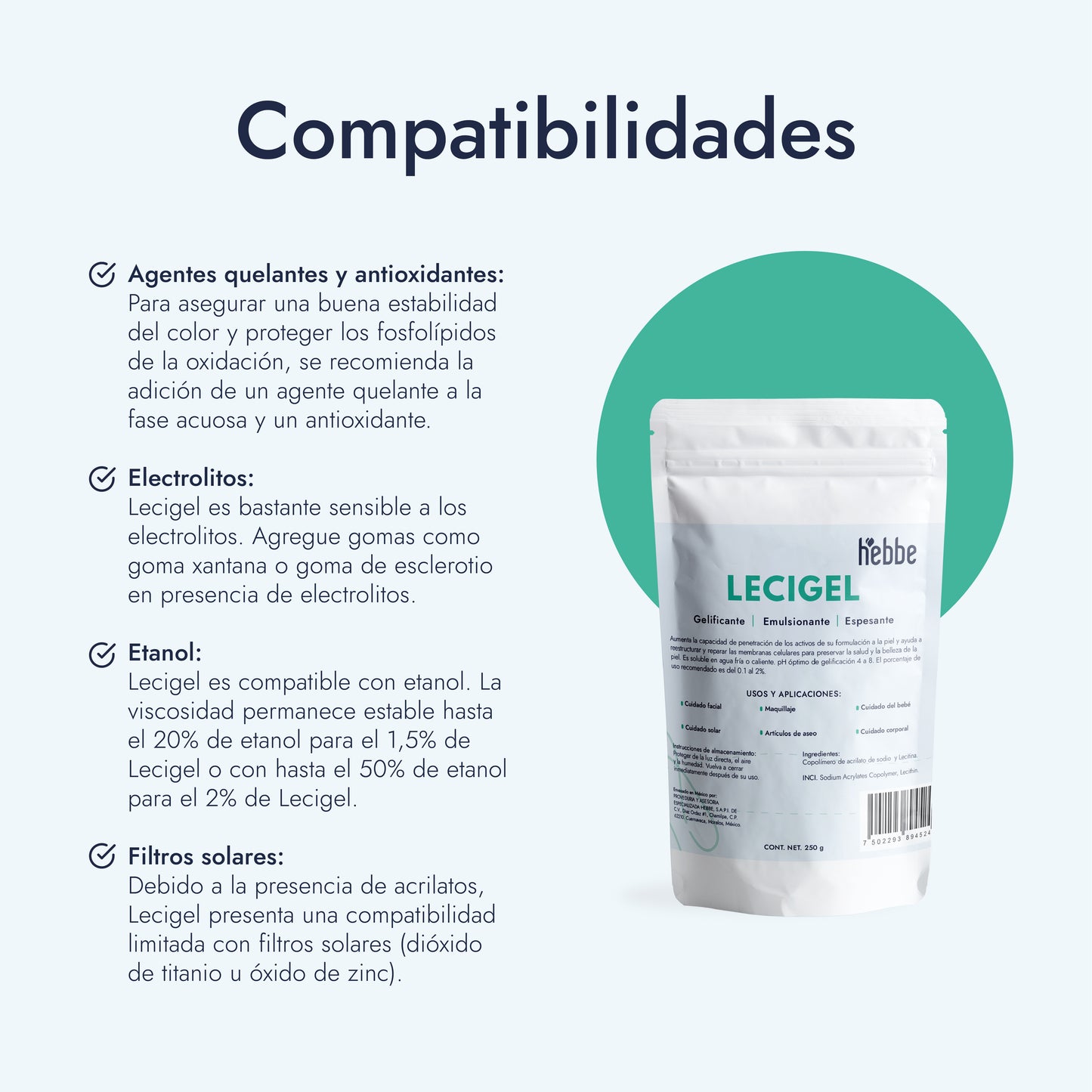 Lecigel | Facial, Corporal y Capilar | Gelificante y Emulsionante "Todo en Uno"