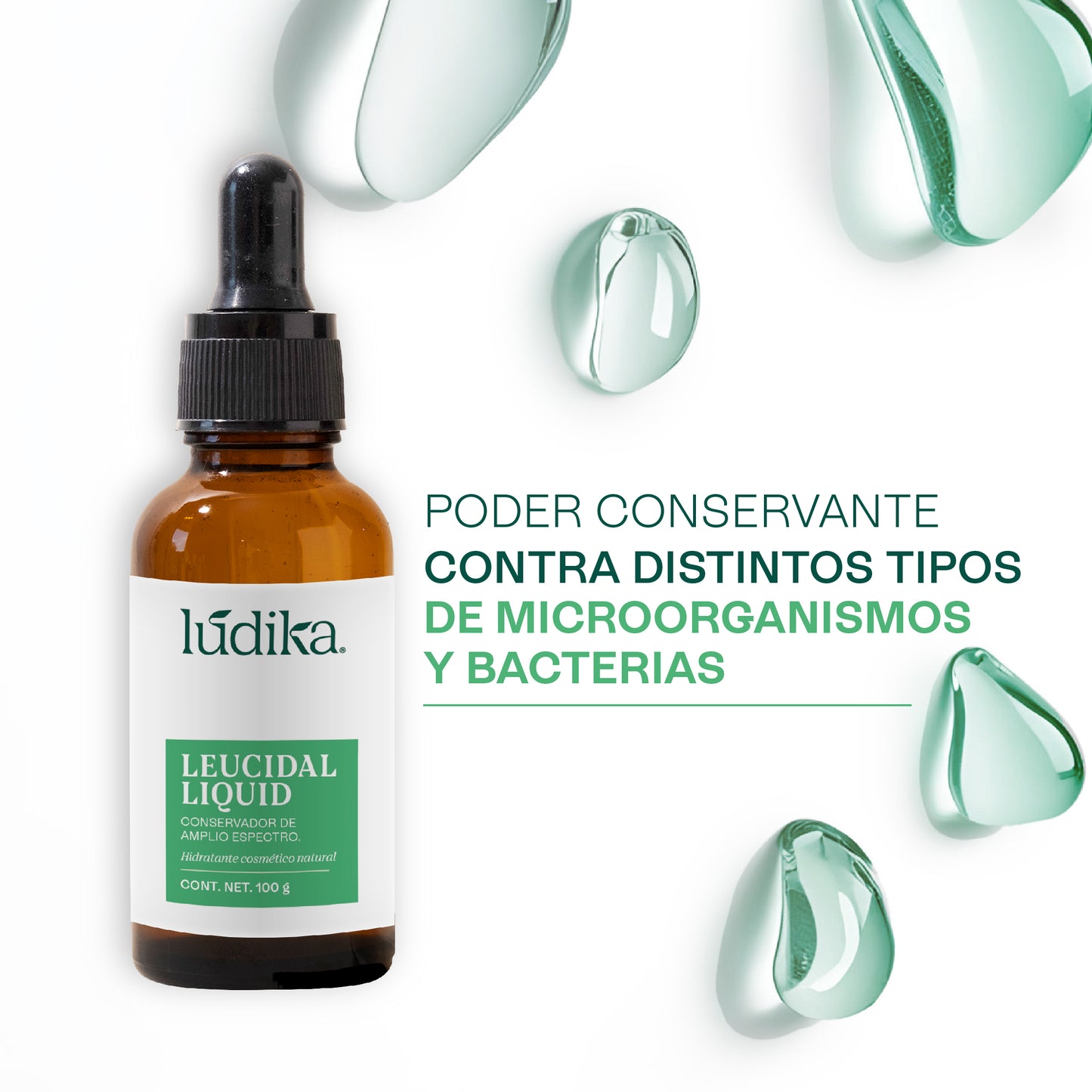 Leucidal Liquid | Conservador Natural de Amplio Espectro con Propiedades Humectantes para Cosmética Natural