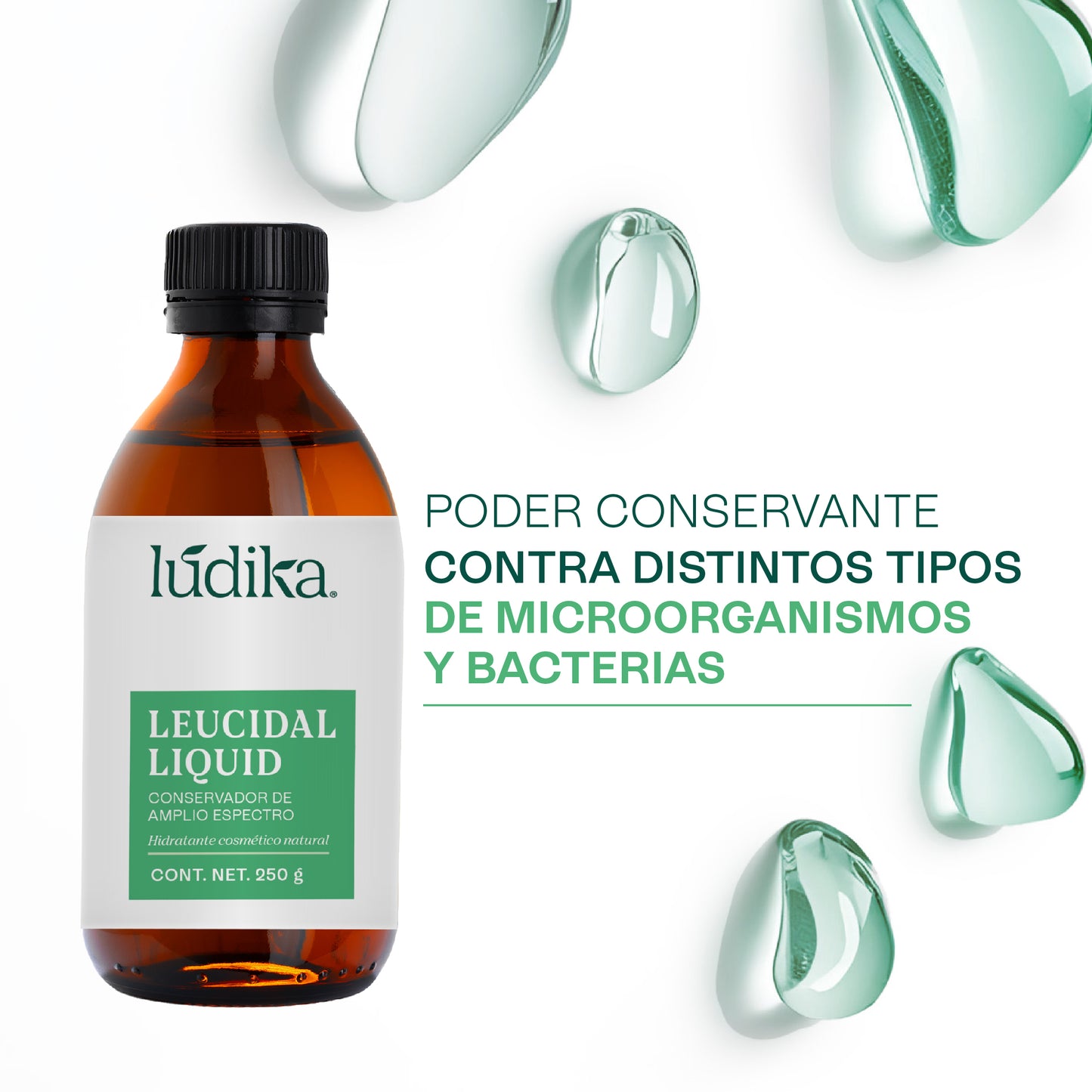 Leucidal Liquid | Conservador Natural de Amplio Espectro con Propiedades Humectantes para Cosmética Natural
