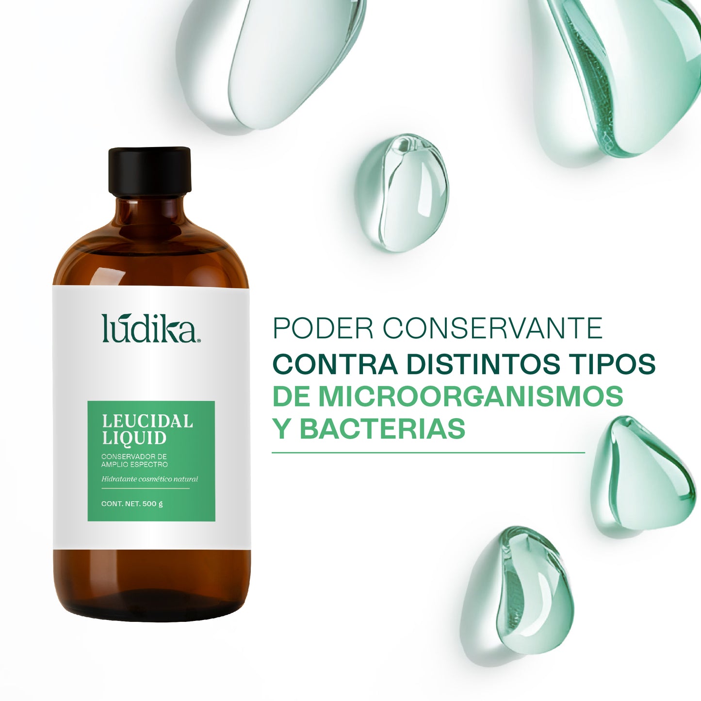 Leucidal Liquid | Conservador Natural de Amplio Espectro con Propiedades Humectantes para Cosmética Natural