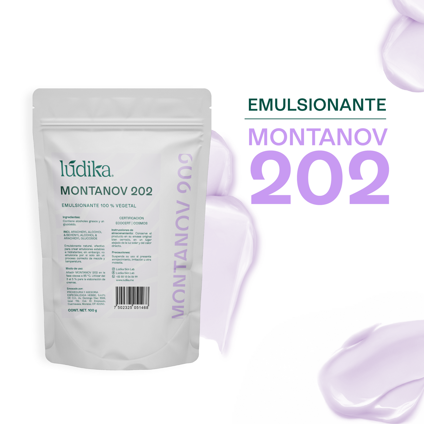 Montanov 202 | Emulsionante O/W | Promotor de Cristales Líquidos y Emoliente Soft-Touch