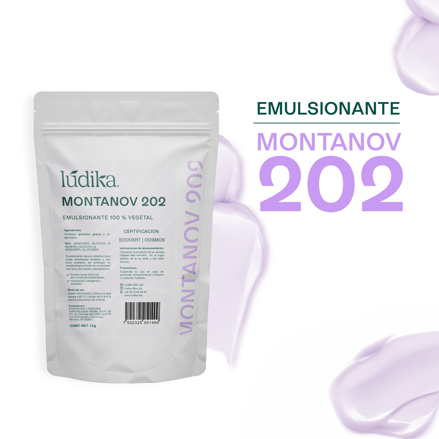 Montanov 202 | Emulsionante O/W | Promotor de Cristales Líquidos y Emoliente Soft-Touch