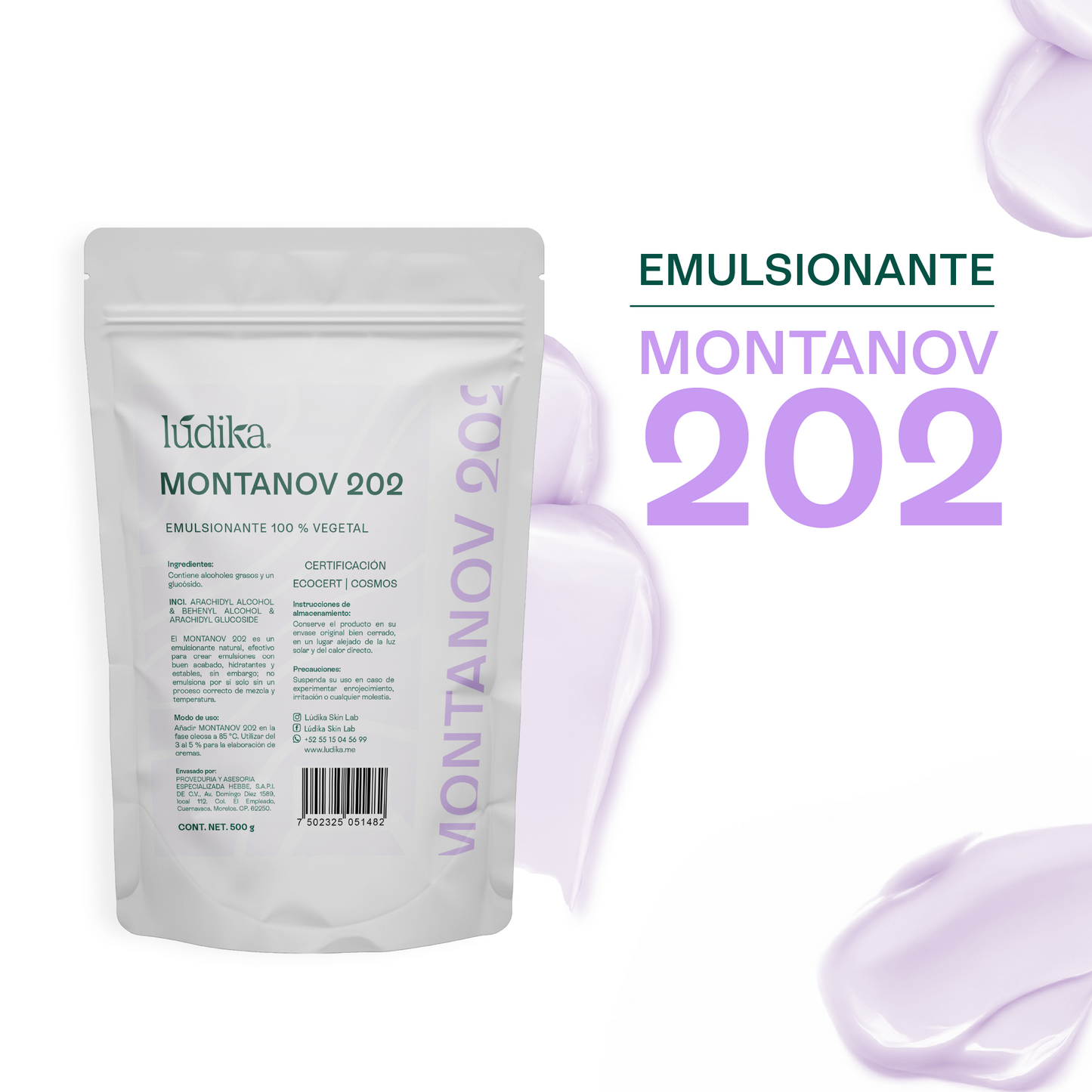 Montanov 202 | Emulsionante O/W | Promotor de Cristales Líquidos y Emoliente Soft-Touch
