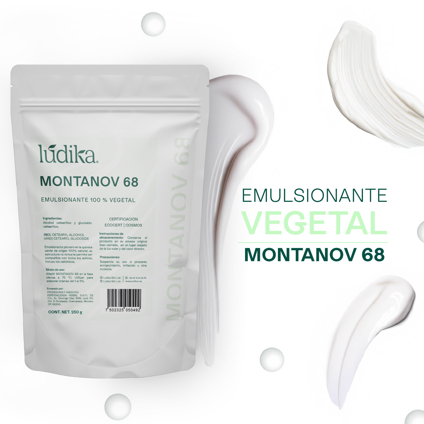 Montanov 68 | Auto-emulsionante No Iónico | Refuerzo de Barrera Cutánea y Sensorial de Lujo