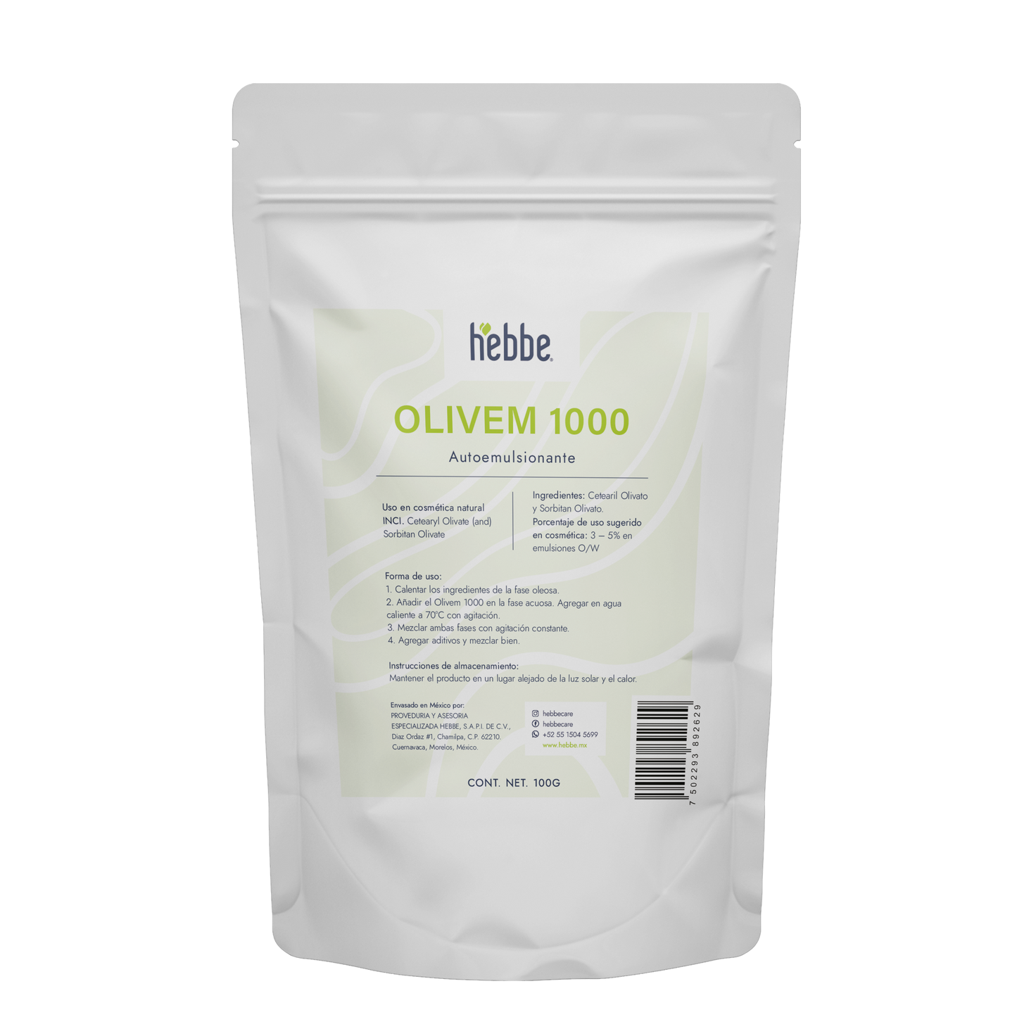 Olivem 1000 | Auto-emulsionante No Iónico O/W | Base de Cristal Líquido Biomimética y Activo Hidratante