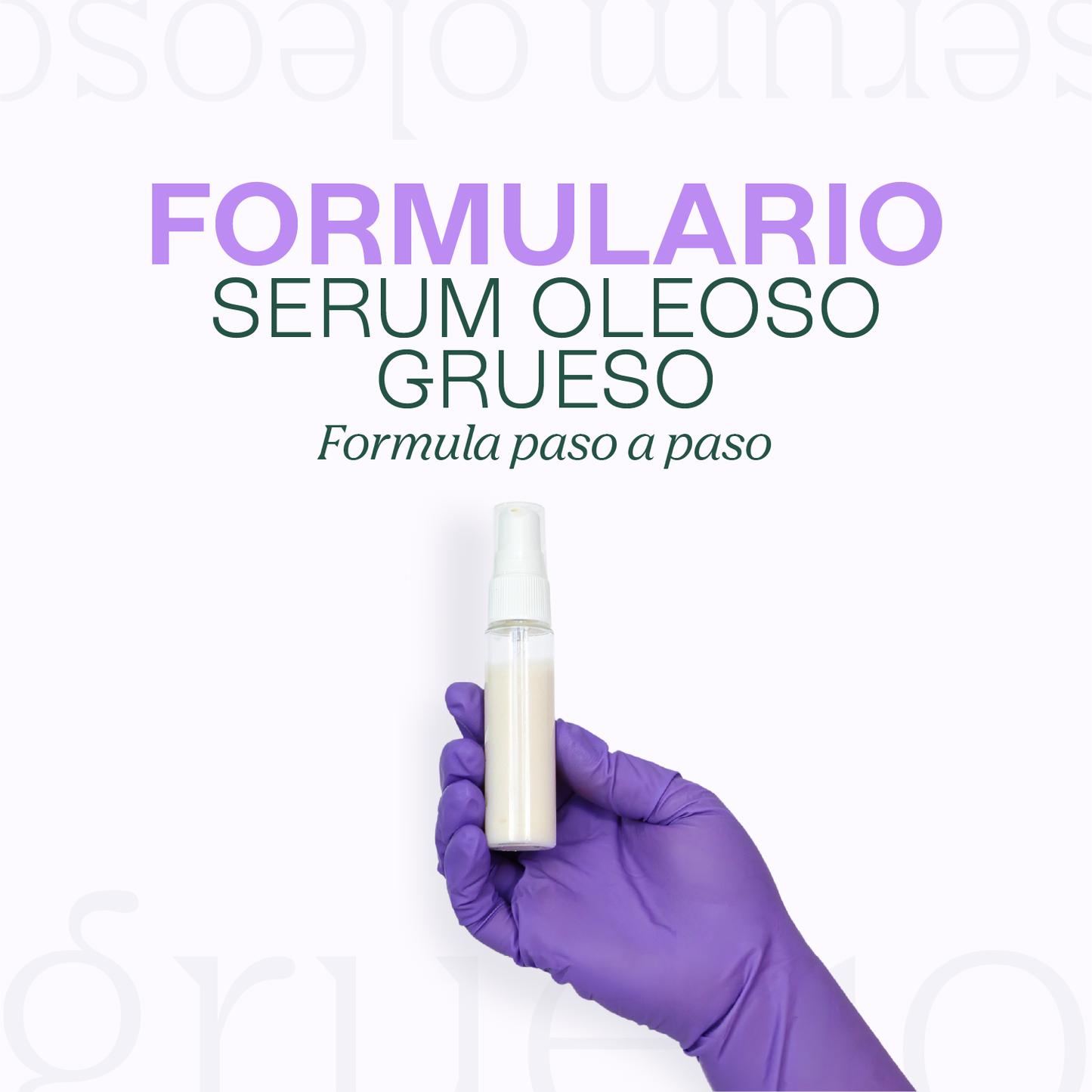 Formulario: Serum Oleoso Antiedad y Revitalizante