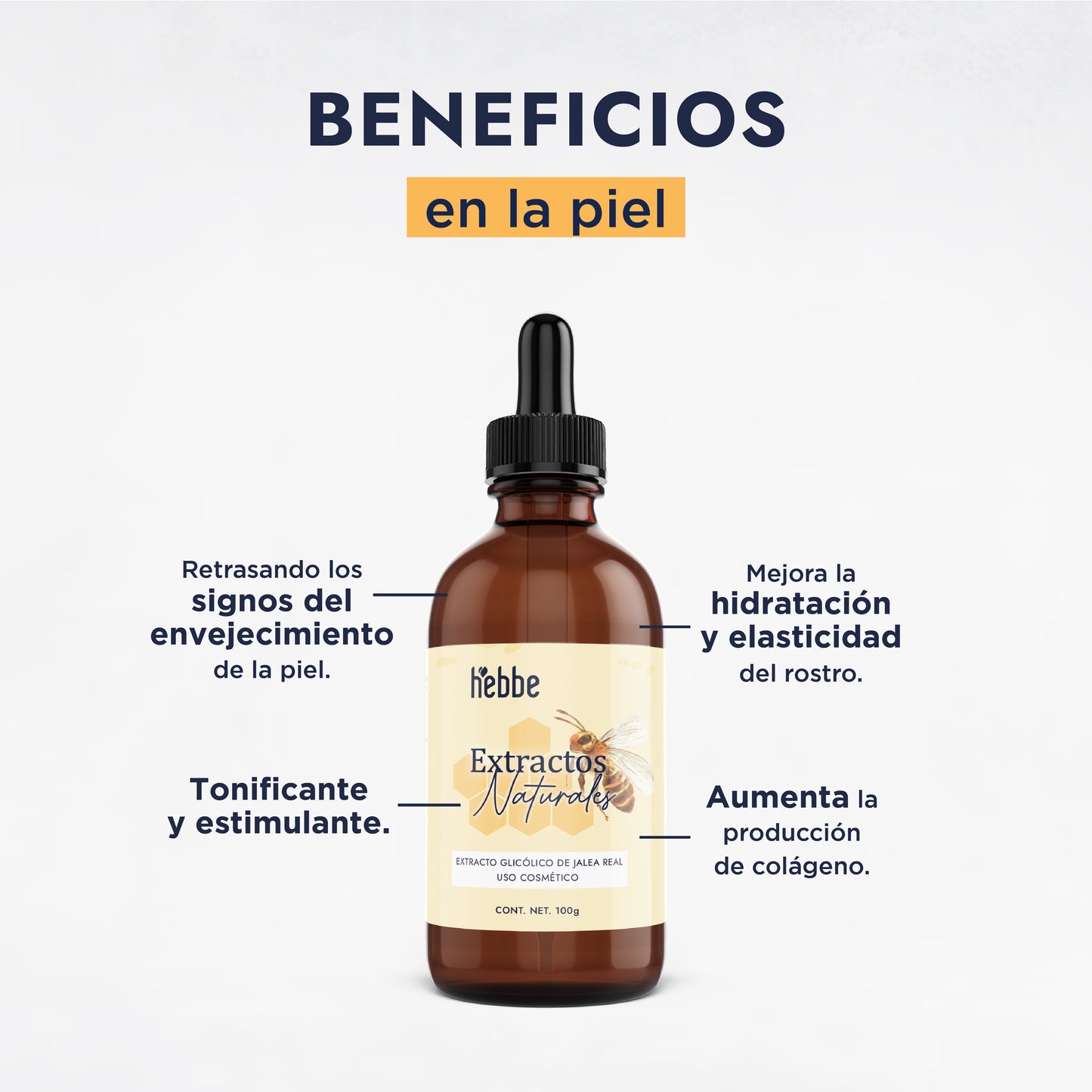 Extracto Glicólico de Jalea Real | Facial, Corporal y Capilar | Activo Revitalizante y Regenerador Antiedad