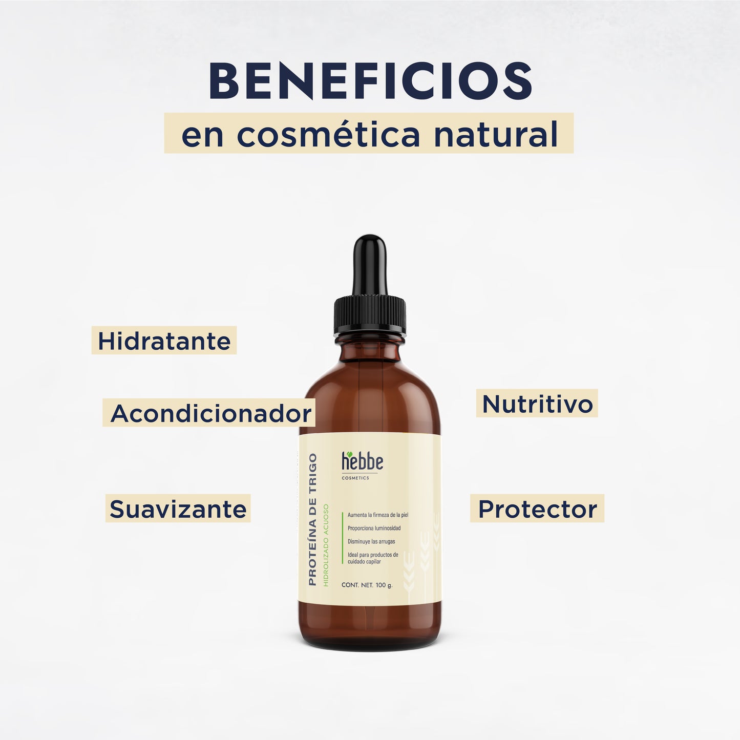 Proteína de Trigo Hidrolizada | Capilar, Corporal y Facial | Reparador Capilar y Filmógeno con Efecto Tensor