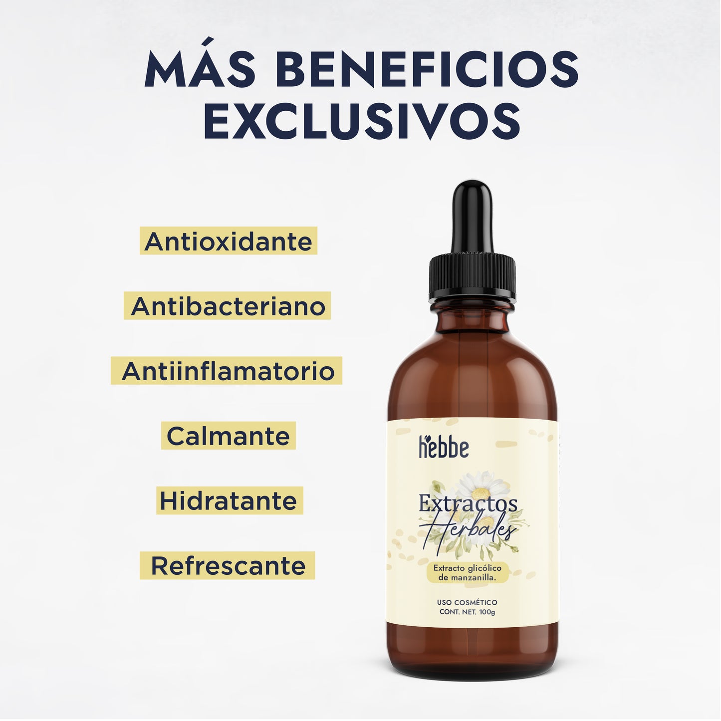 Extracto Glicólico de Manzanilla | Facial, Corporal y Capilar | Activo Calmante, Antiinflamatorio y Reparador