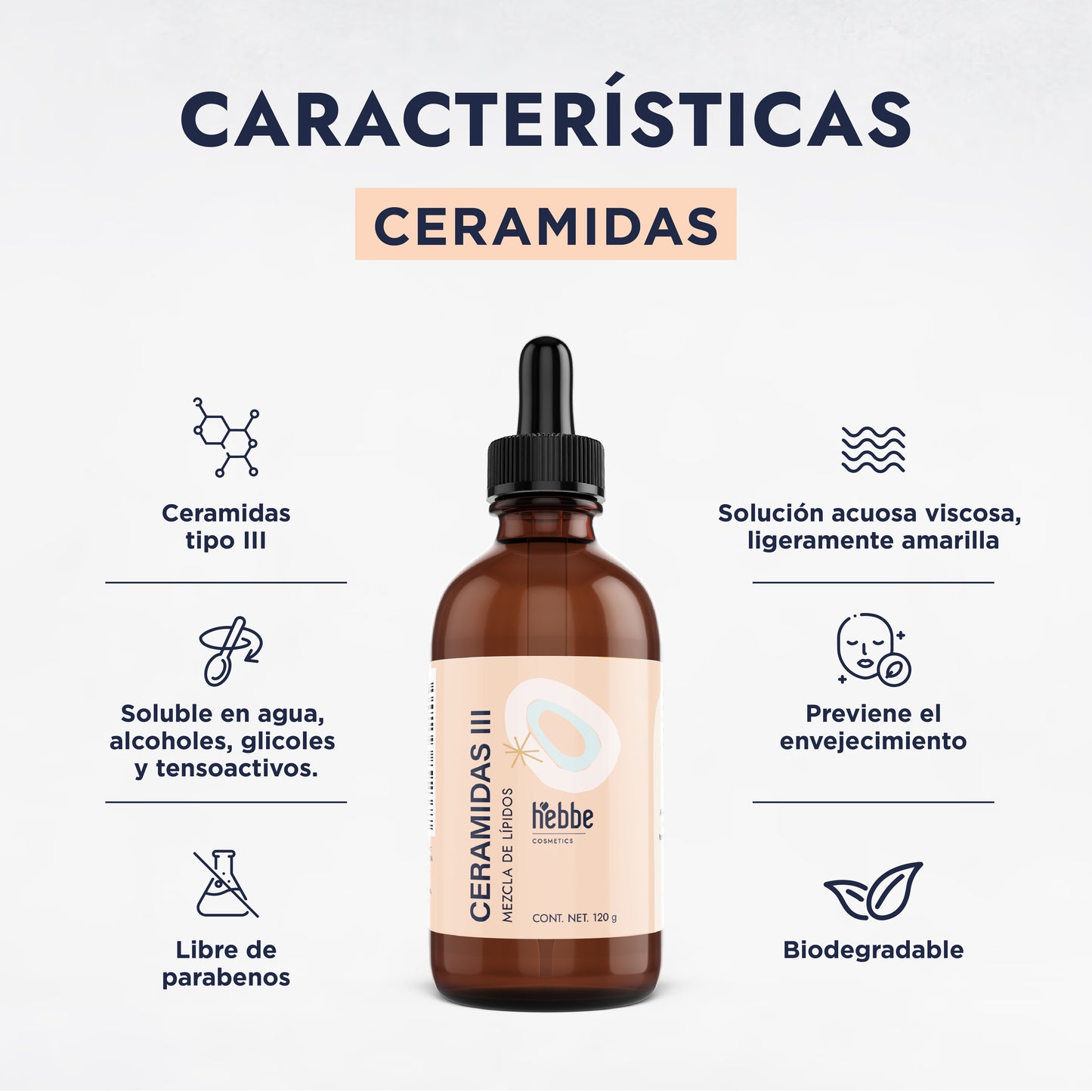 Ceramidas III (Complejo Liposomal) | Facial, Capilar y Cuerpo | Reconstructor Biomimético de la Barrera