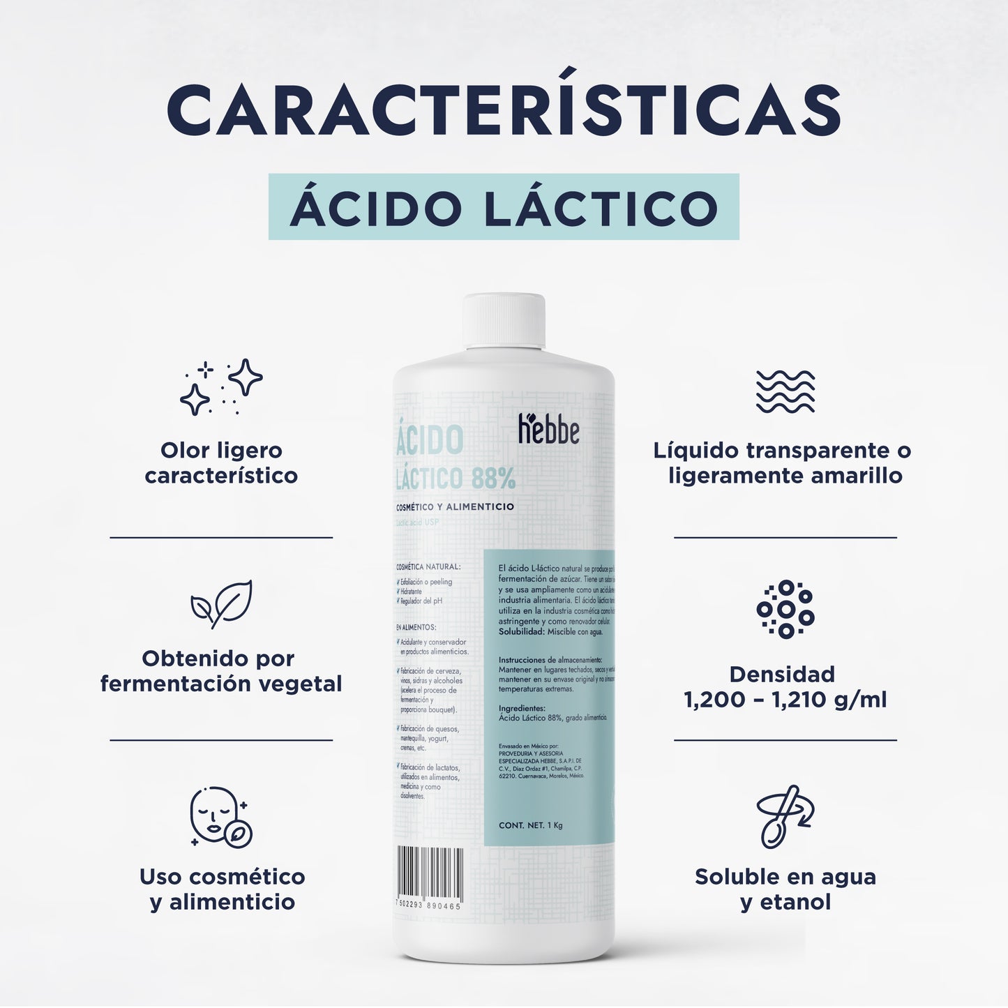 Ácido Láctico | Humectante, Exfoliante Suave e Ideal para Piel Sensible