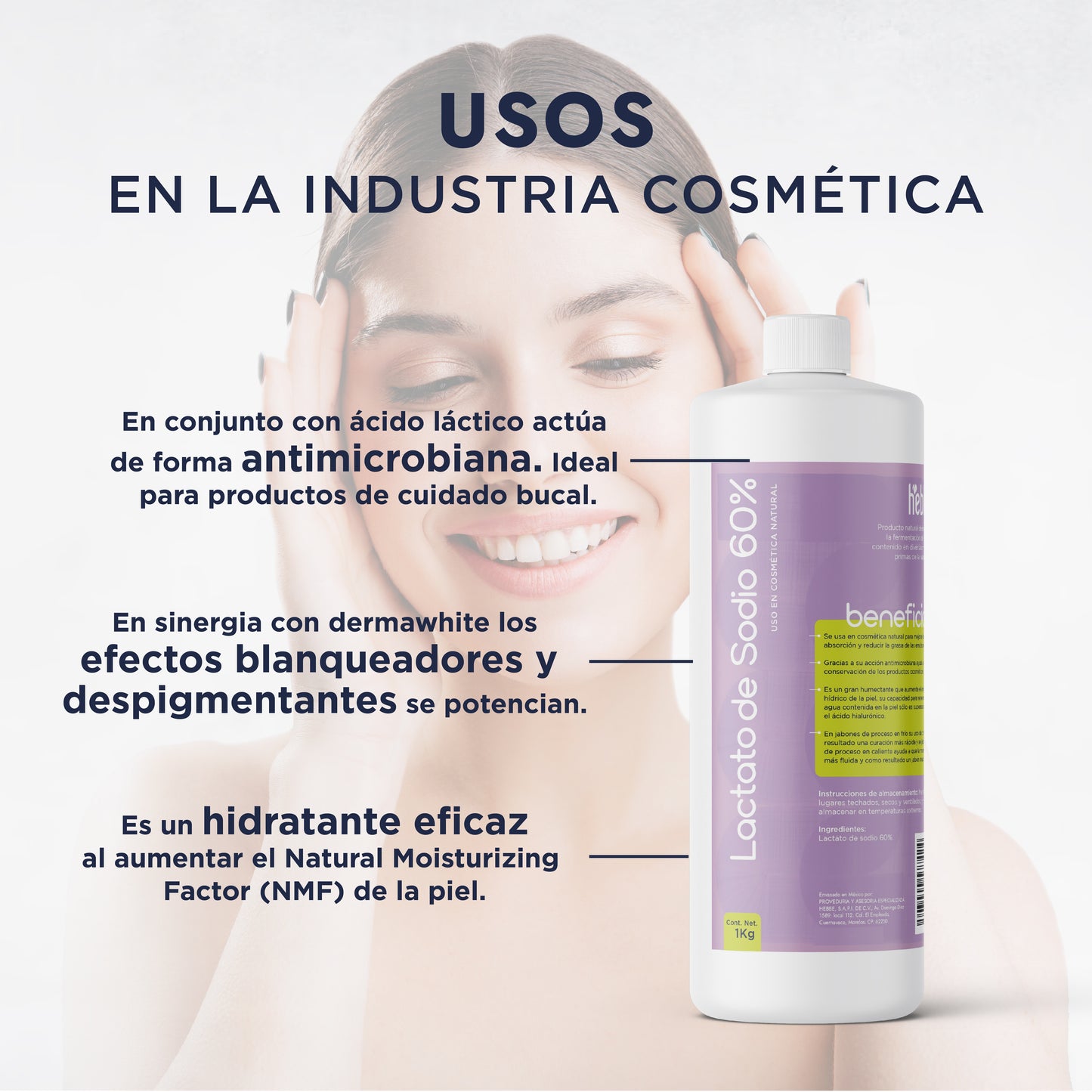 Lactato de Sodio | Humectante Natural Superior | Regulador de pH y Agente Acondicionador