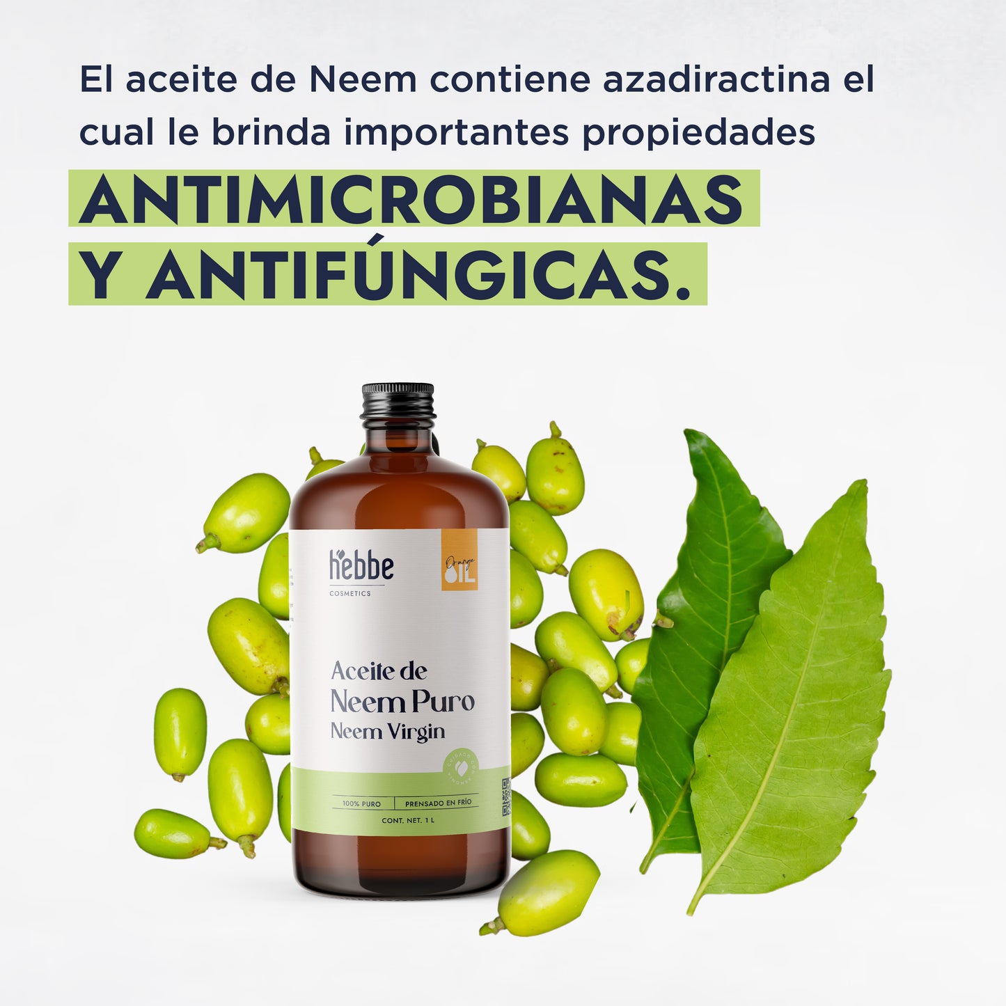Aceite de Neem Virgen | Capilar y Facial | Purificante, Calmante y Protector Antiedad y Antimosquitos