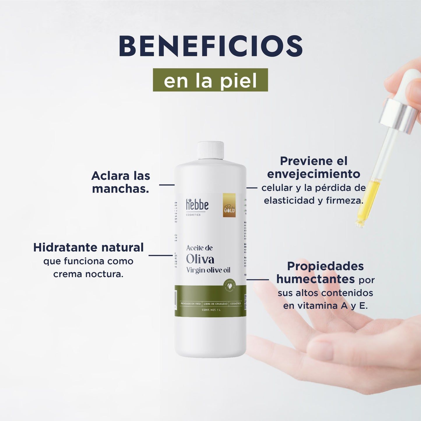 Aceite de Oliva Extra Virgen | Capilar y Corporal |Hidratante, Antioxidante y Reparador Cutáneo