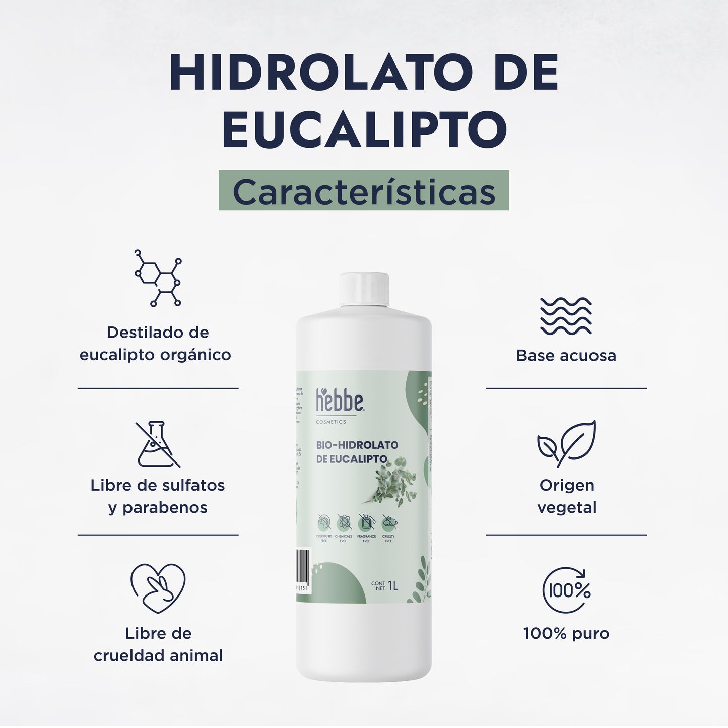 Hidrolato de Eucalipto | Facial y Corporal | Purificante, Astringente y Refrescante
