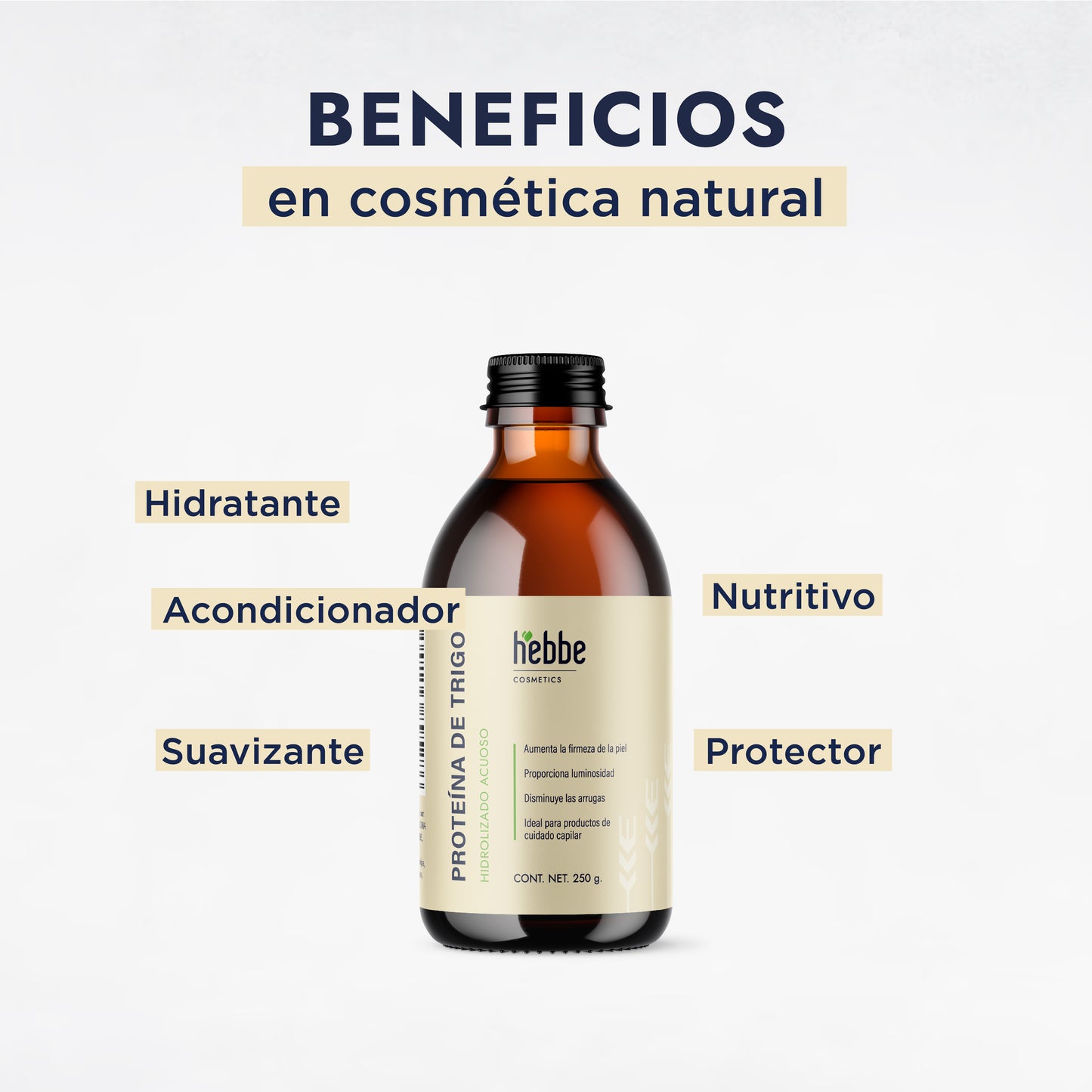 Proteína de Trigo Hidrolizada | Capilar, Corporal y Facial | Reparador Capilar y Filmógeno con Efecto Tensor