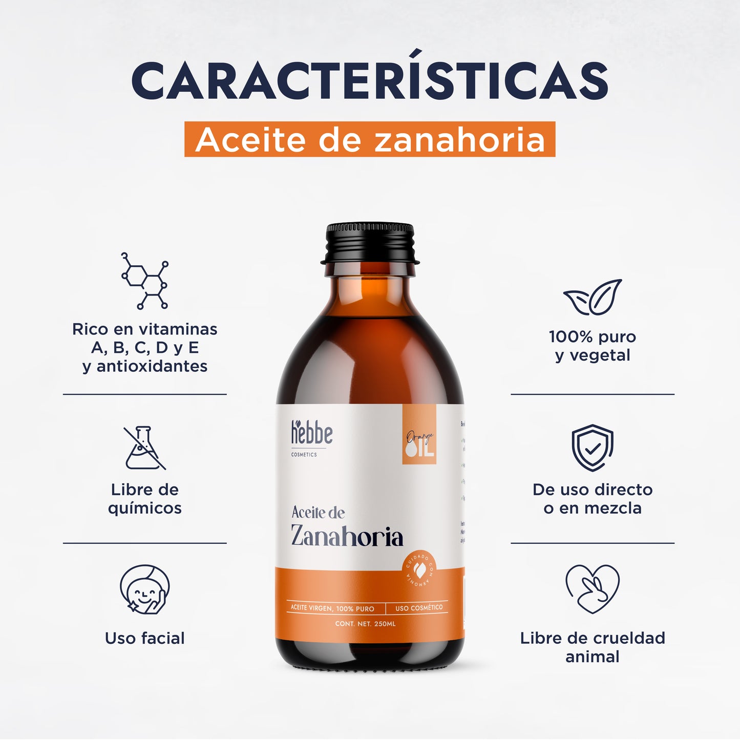 Aceite de Zanahoria Natural | Facial y Corporal | Antioxidante, Regenerador Antiedad y Protector Natural