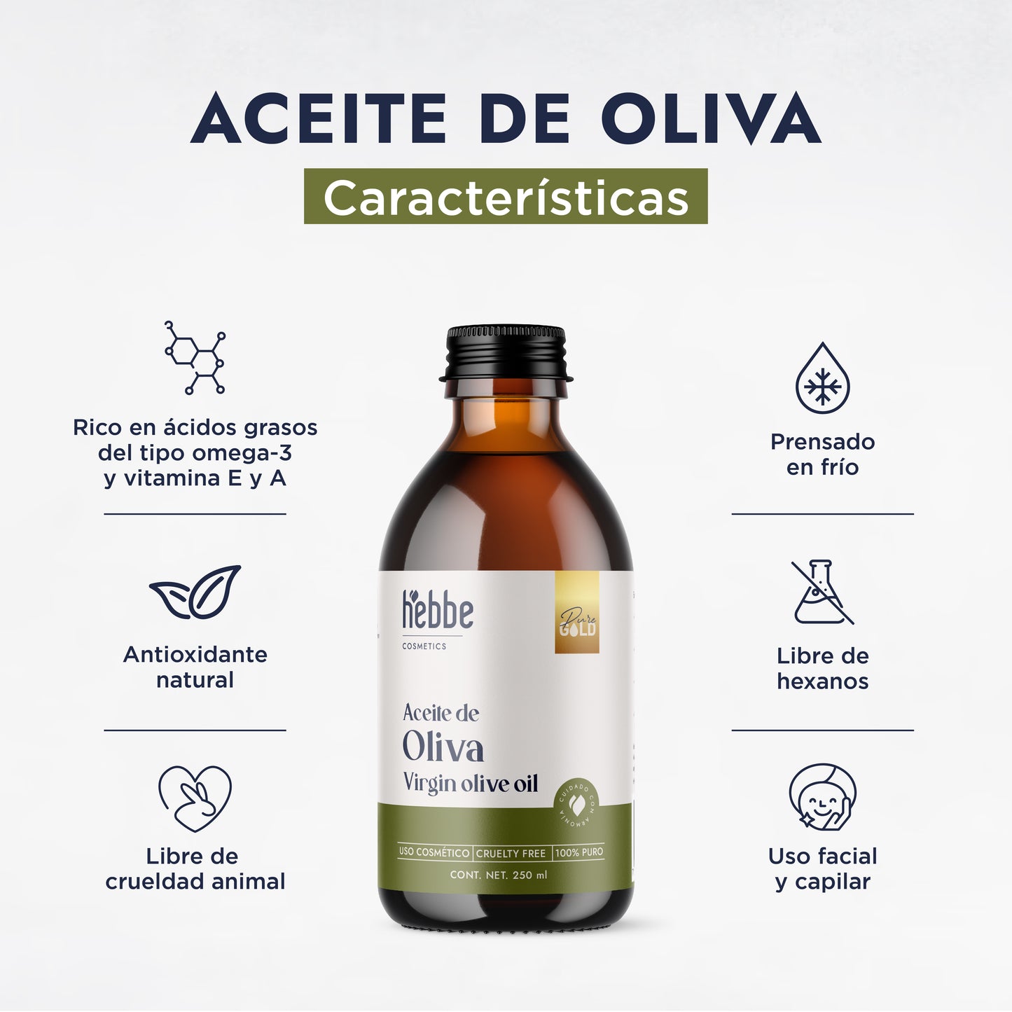 Aceite de Oliva Extra Virgen | Capilar y Corporal |Hidratante, Antioxidante y Reparador Cutáneo
