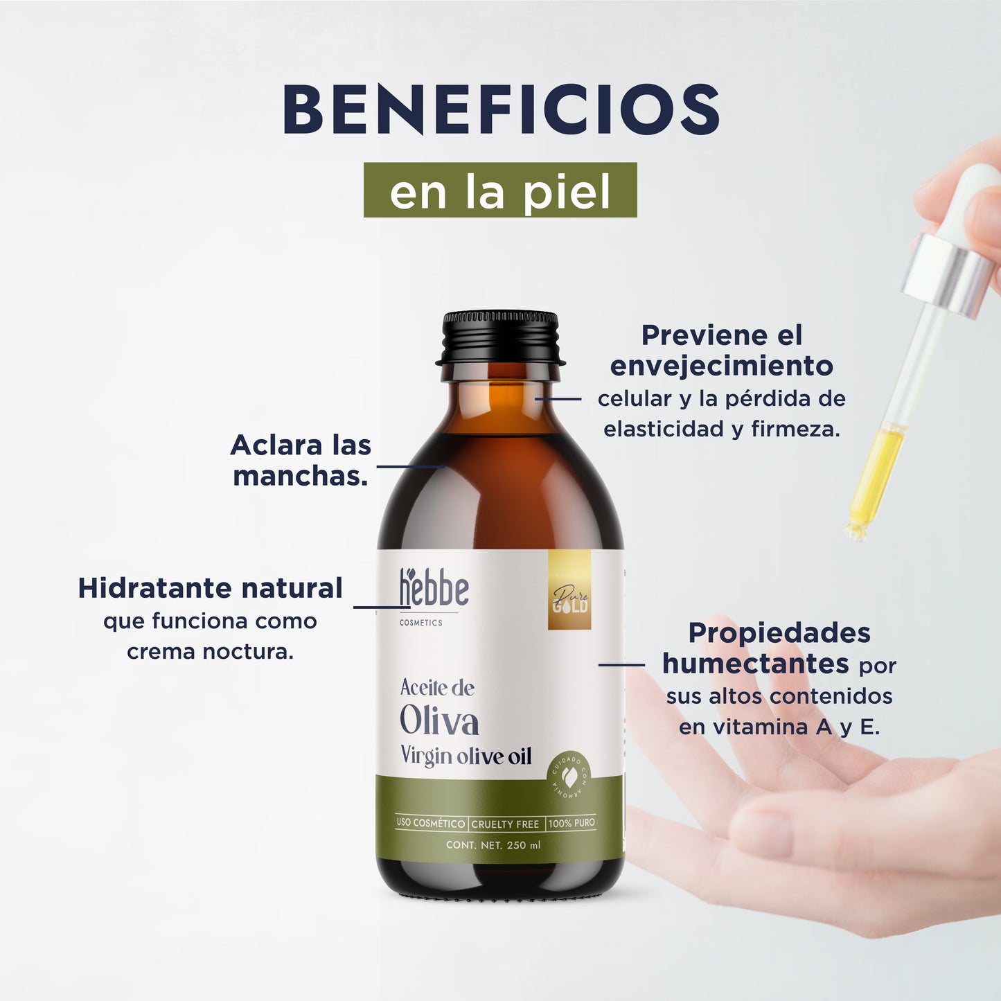 Aceite de Oliva Extra Virgen | Capilar y Corporal |Hidratante, Antioxidante y Reparador Cutáneo