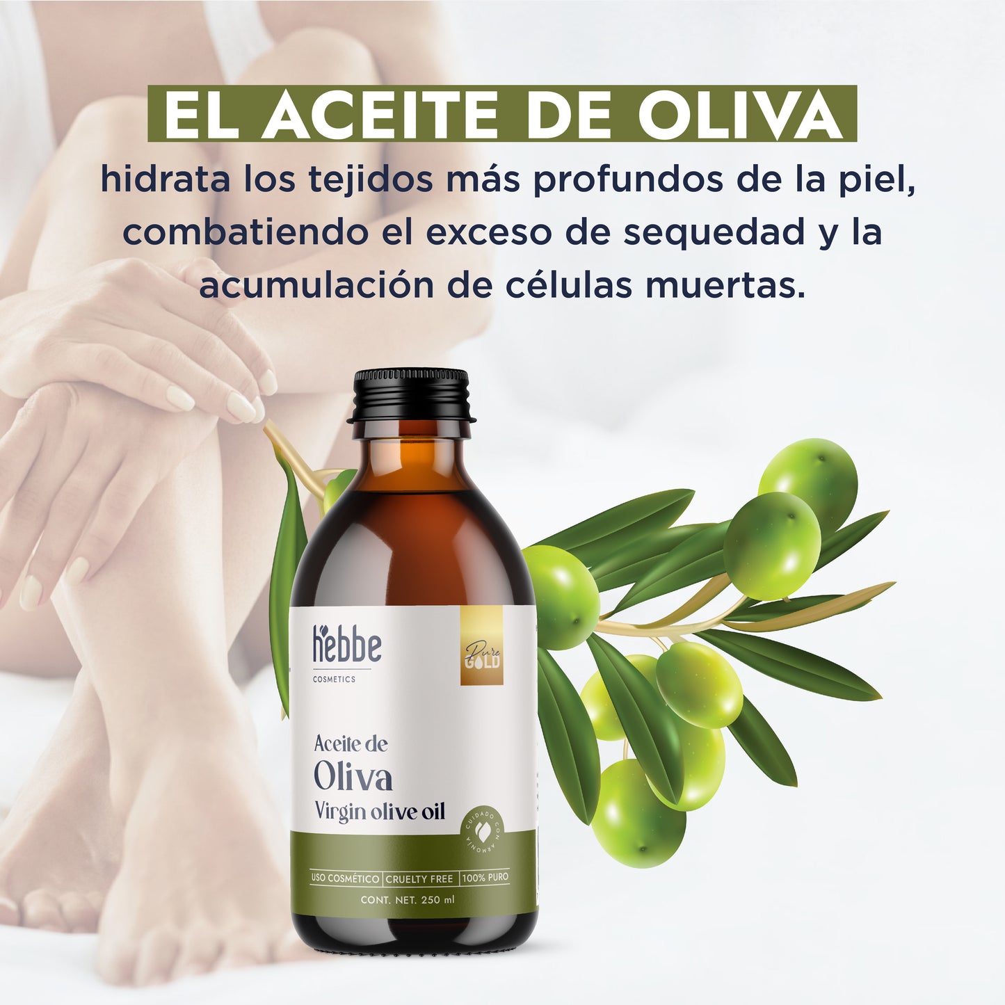 Aceite de Oliva Extra Virgen | Capilar y Corporal |Hidratante, Antioxidante y Reparador Cutáneo