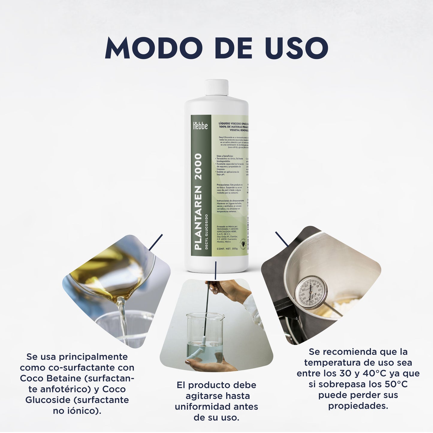 Decil Glucósido (Plantacare 2000) | Tensioactivo de Cosmética Pediátrica | Limpieza Ultra-Delicada y Biodegradable