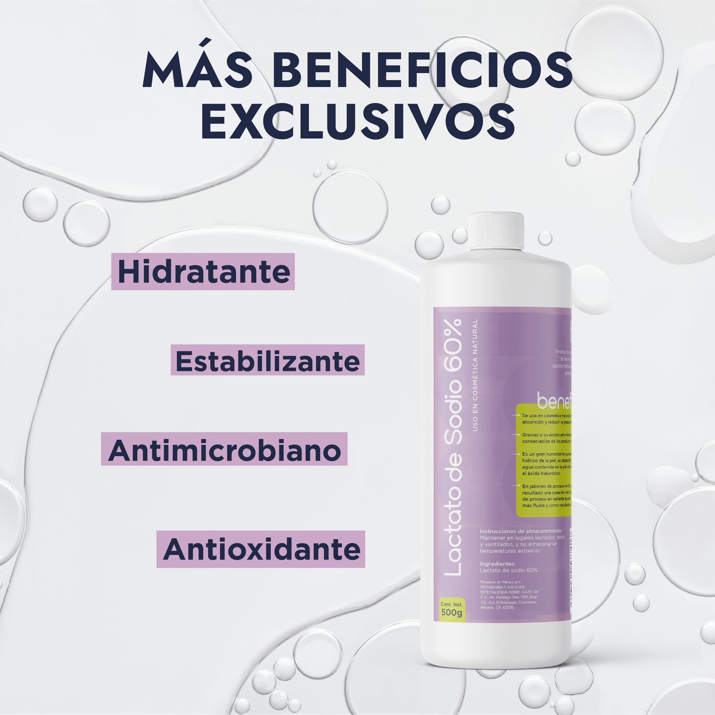 Lactato de Sodio | Humectante Natural Superior | Regulador de pH y Agente Acondicionador