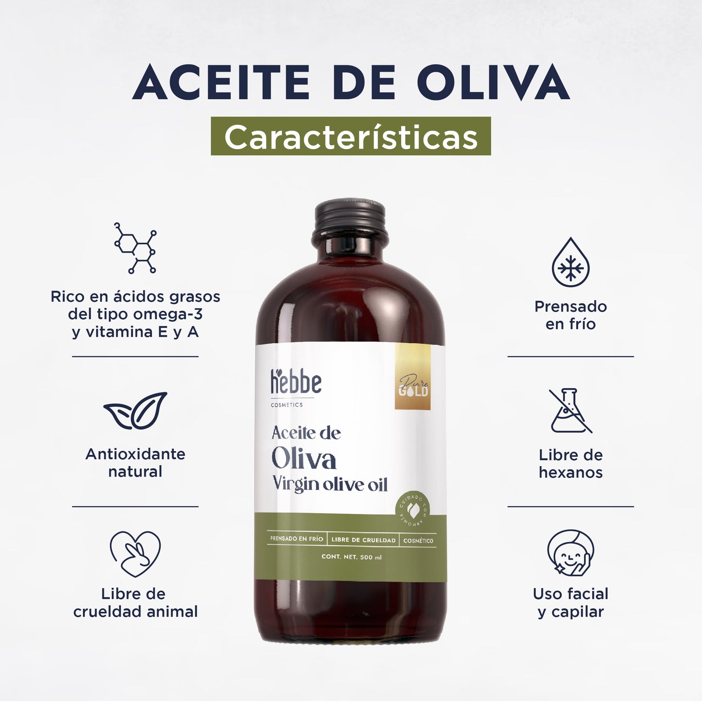 Aceite de Oliva Extra Virgen | Capilar y Corporal |Hidratante, Antioxidante y Reparador Cutáneo